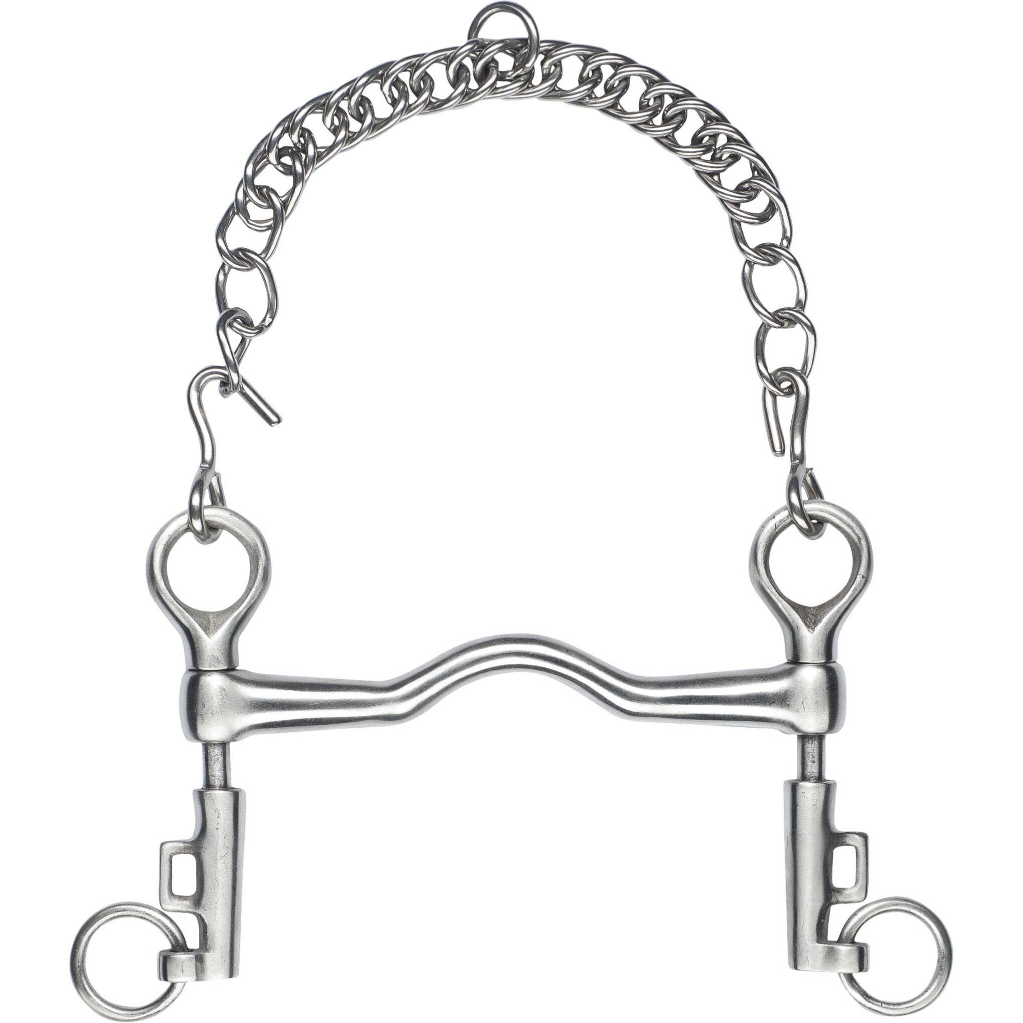 Feeling satin finish stainless steel sliding cheeks Weymouth bit 603100125