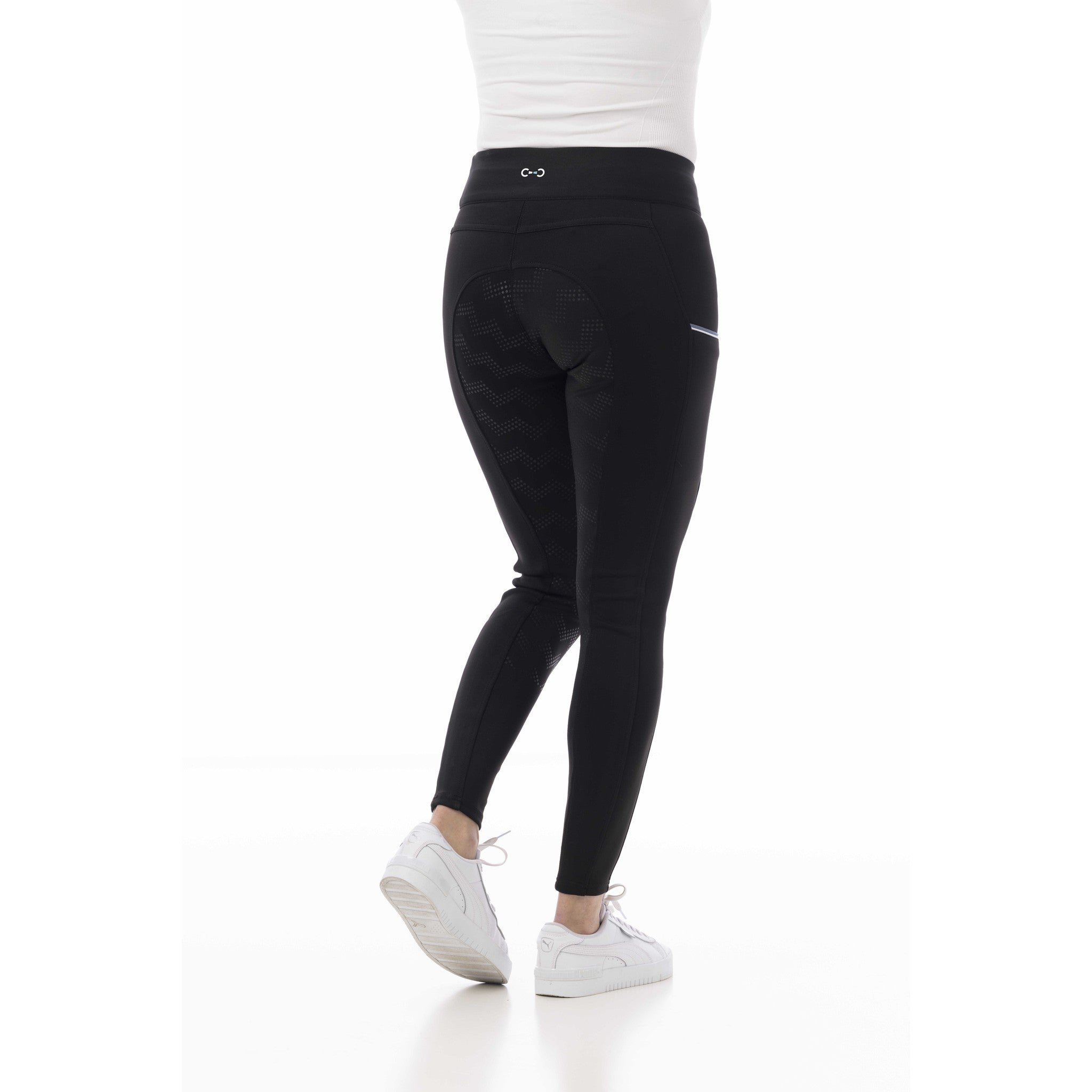 Riding World Agadir Silicone Seat Leggings - Ladies Black 989501236