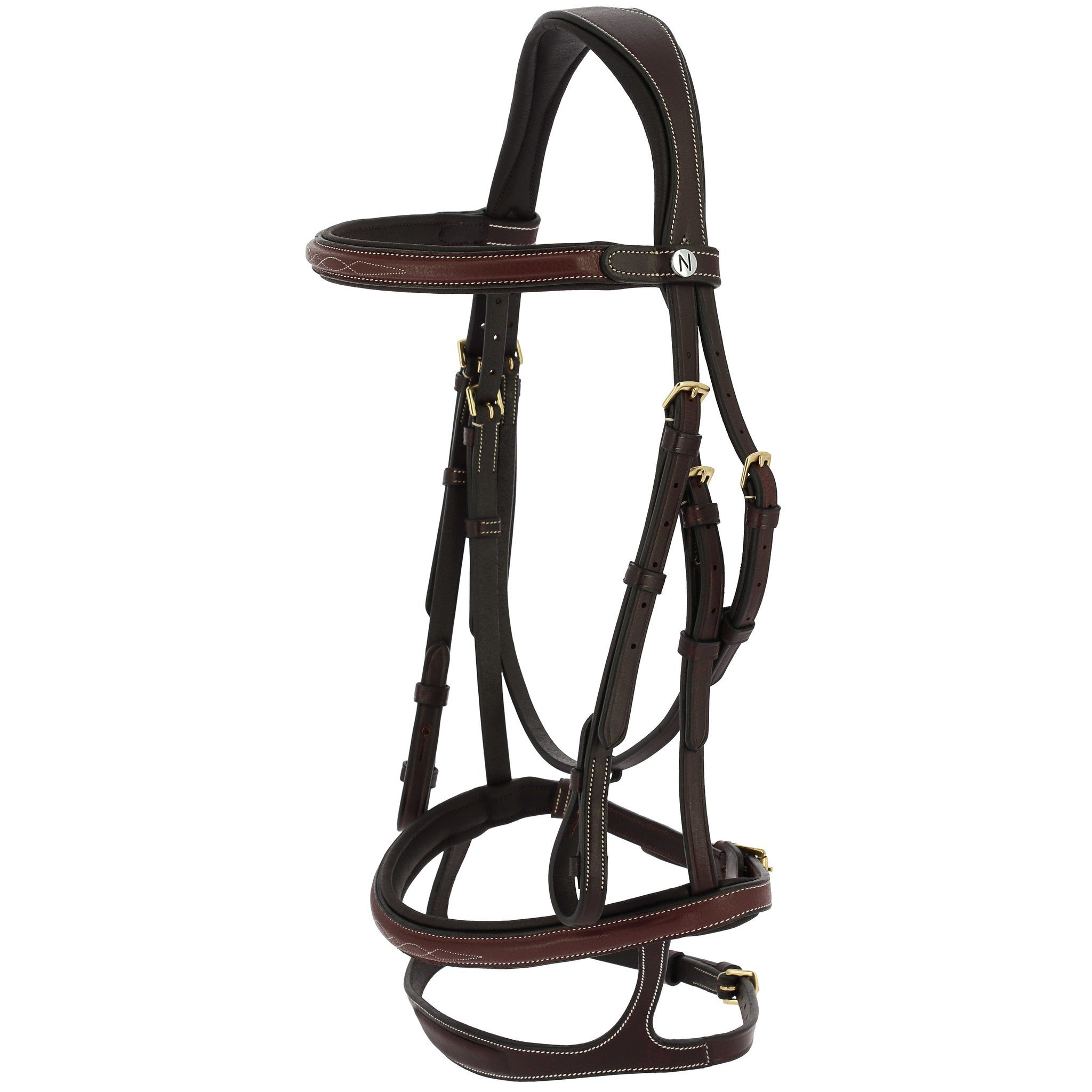 NORTON PRO Oiled Leather Bridle - Olive Havana 301843318