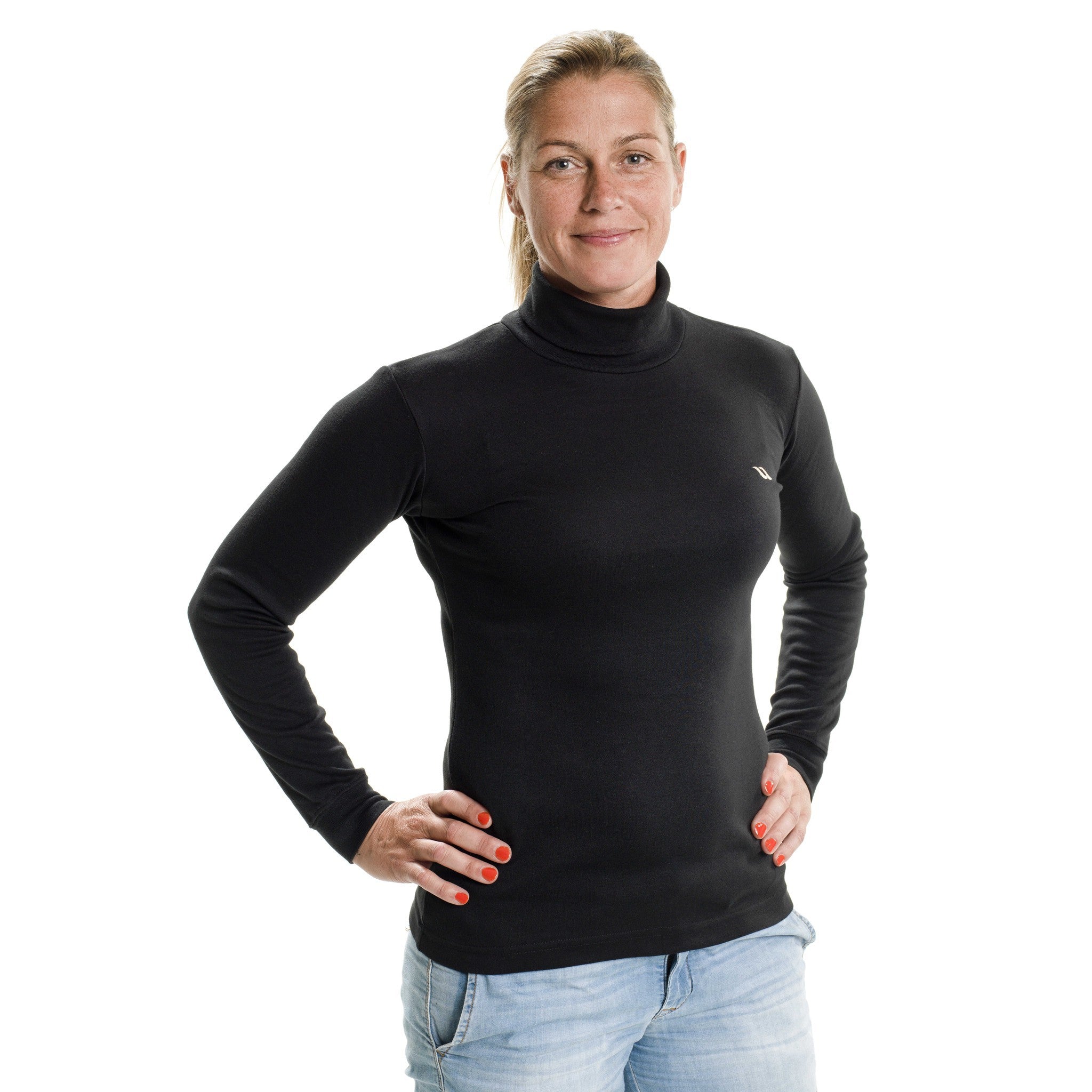 Back on Track® Turtleneck sweater - Ladies Black b16030002
