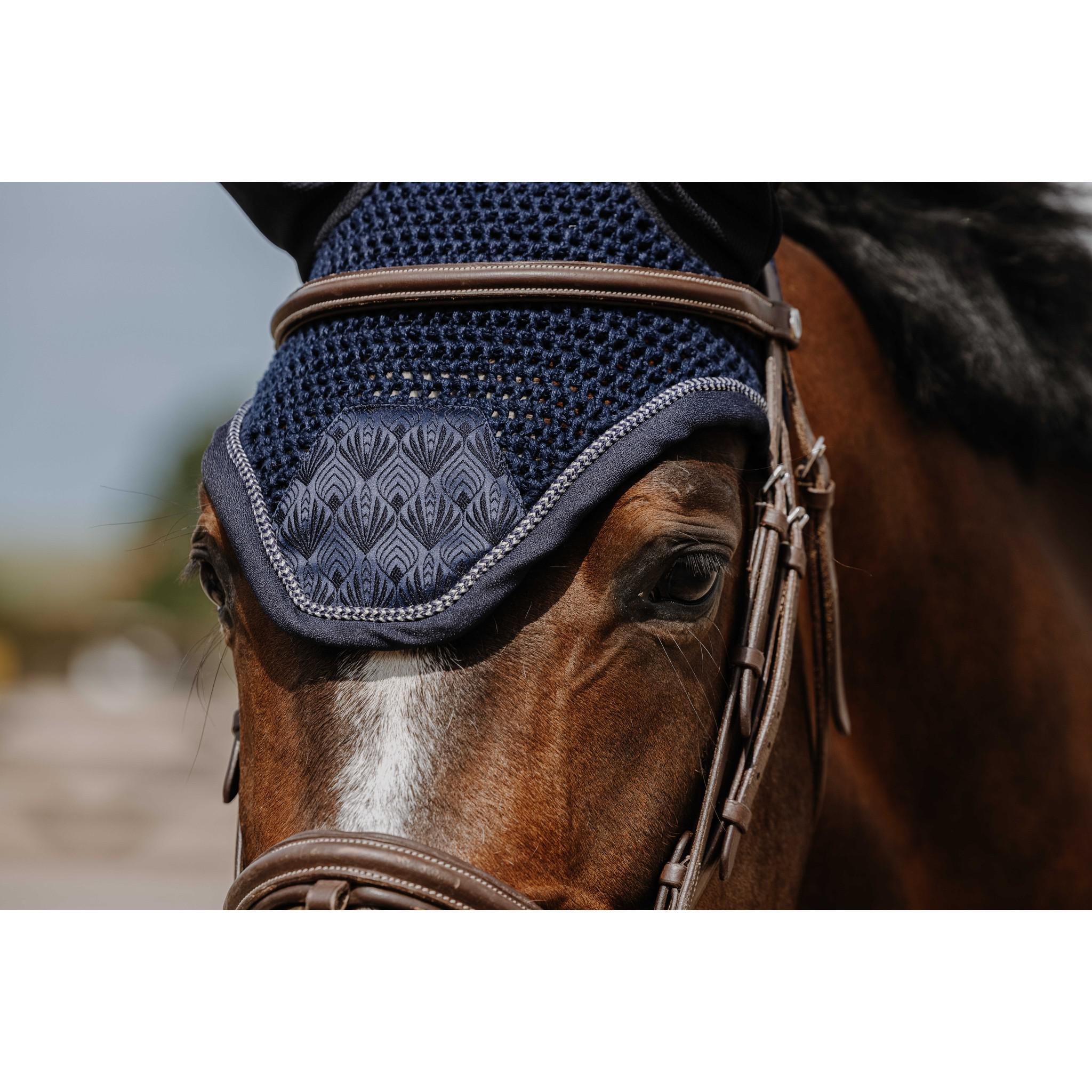 EQUITHÈME Brocart fly veil Navy blue 306881007