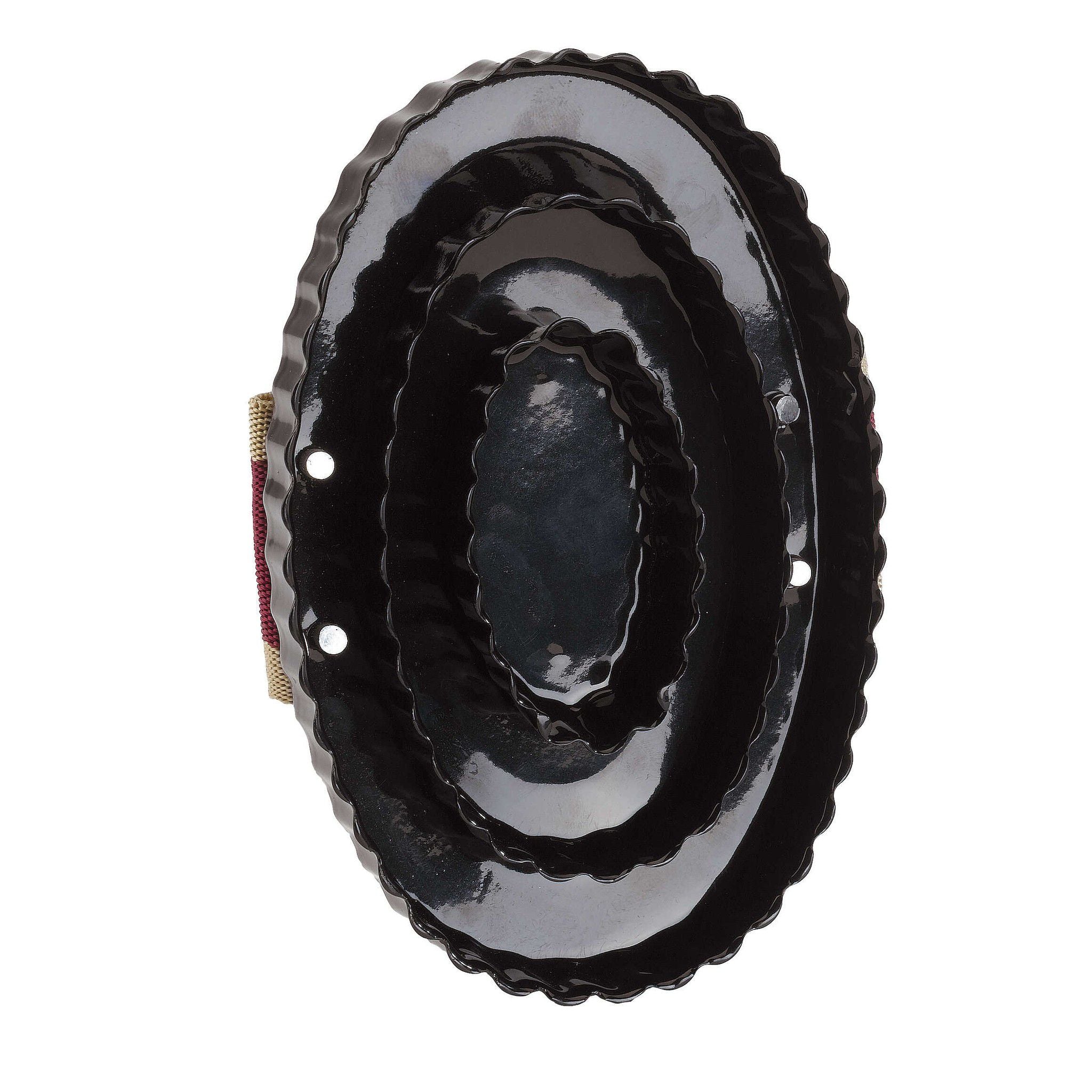 Oval metallic Hippo-Tonic Curry comb, cheap Black 700025