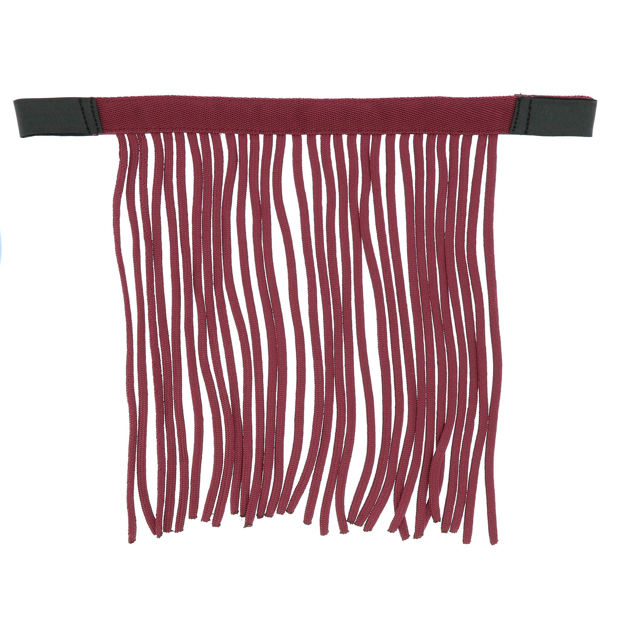 Norton bowband with fly fringes Burgundy 306730333