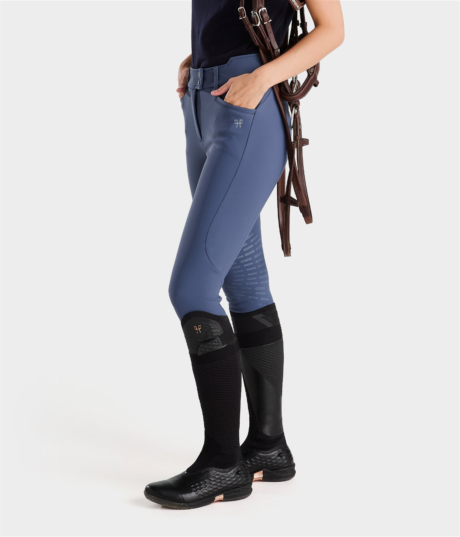 Horse Pilot X Perform Iconic Breeches Women - Vintage Indigo