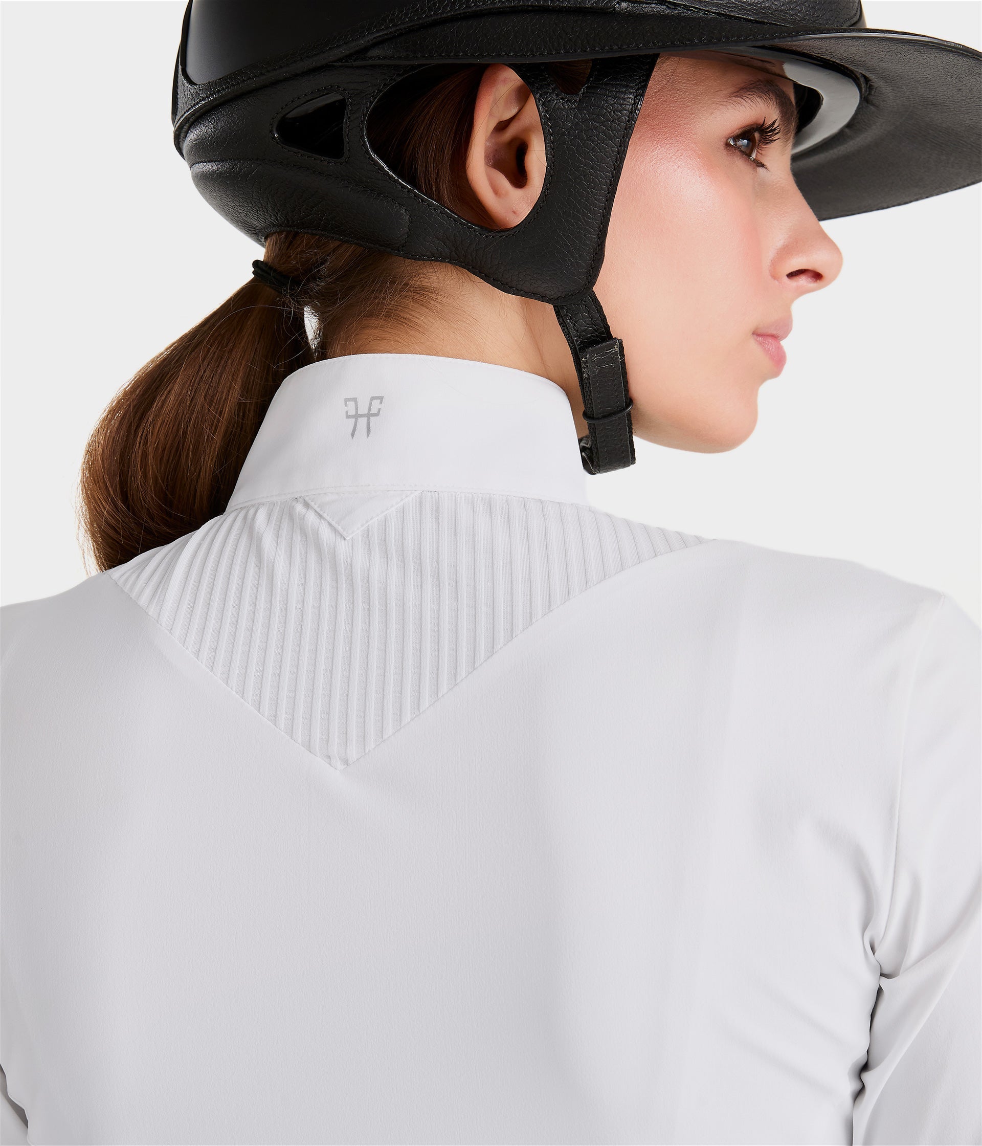 Horse Pilot Aeris Competition Shirt LS Women - White