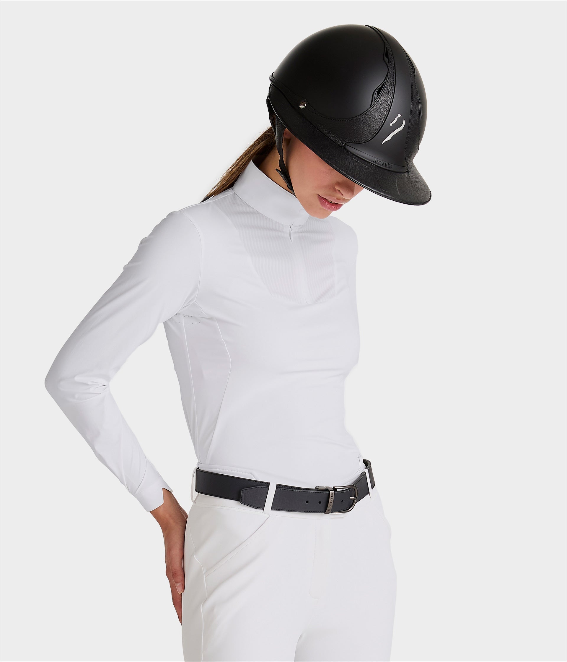 Horse Pilot Aeris Competition Shirt LS Women - White