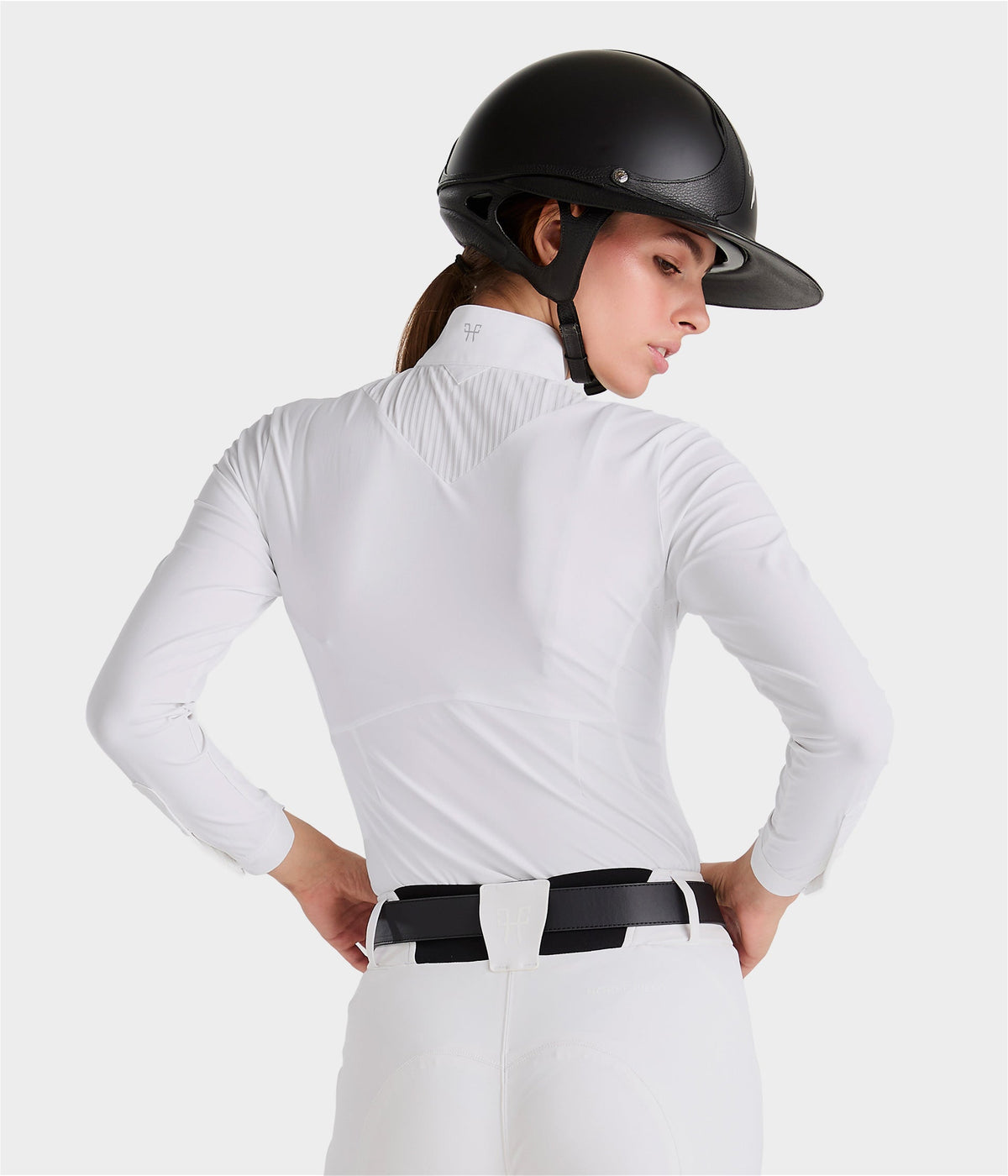 Horse Pilot Aeris Competition Shirt LS Women - White