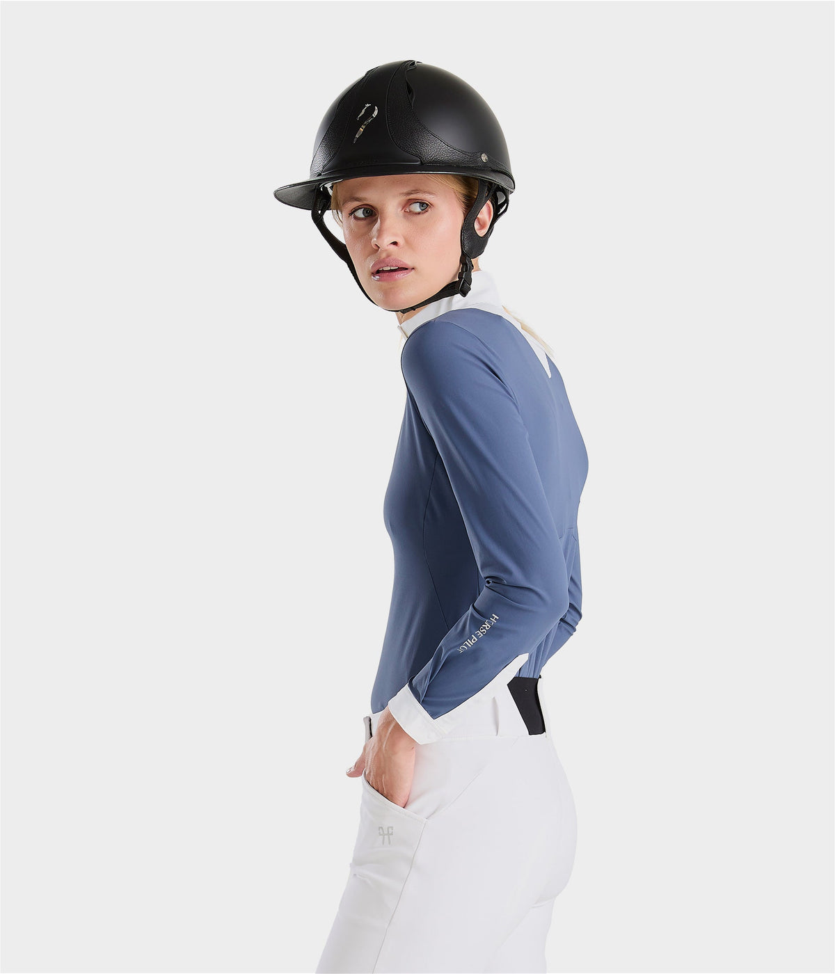 Horse Pilot Aeris Competition Shirt LS Women - Vintage Indigo