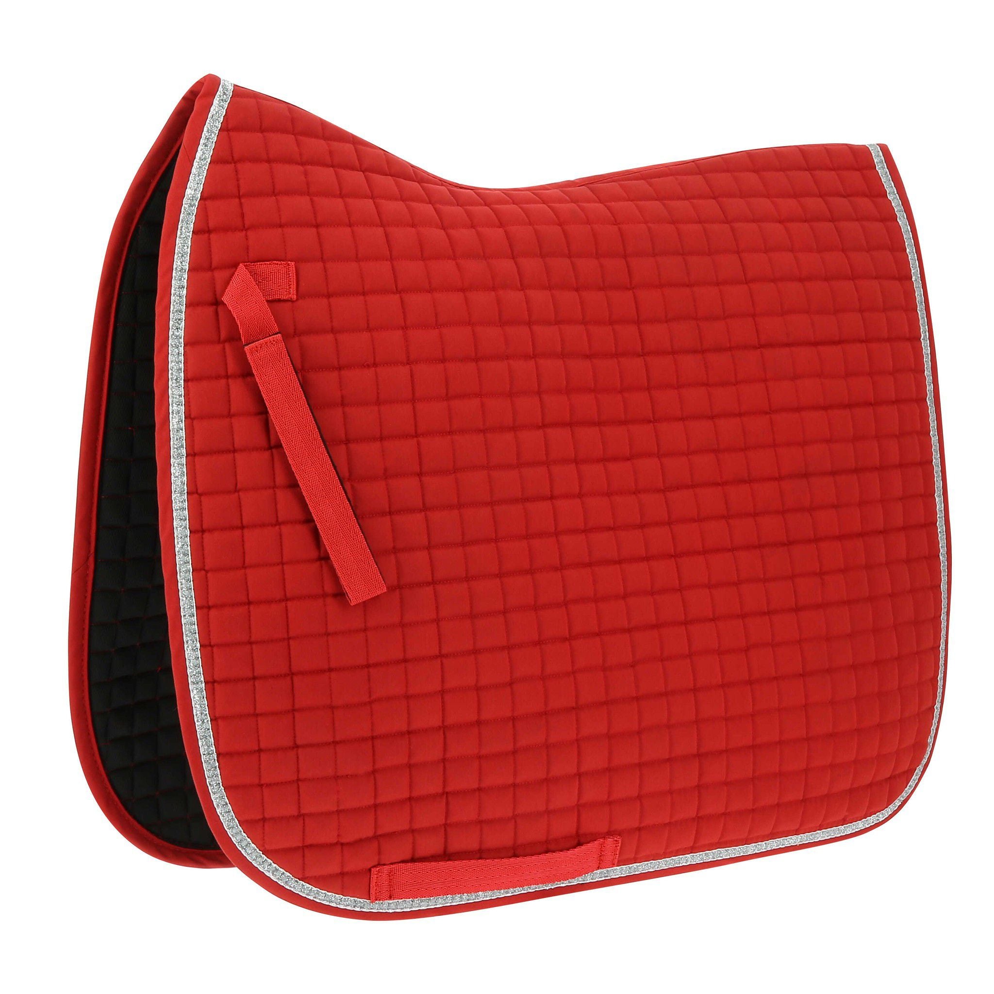 Riding World Girly saddle pad - Dressage Red 204545003