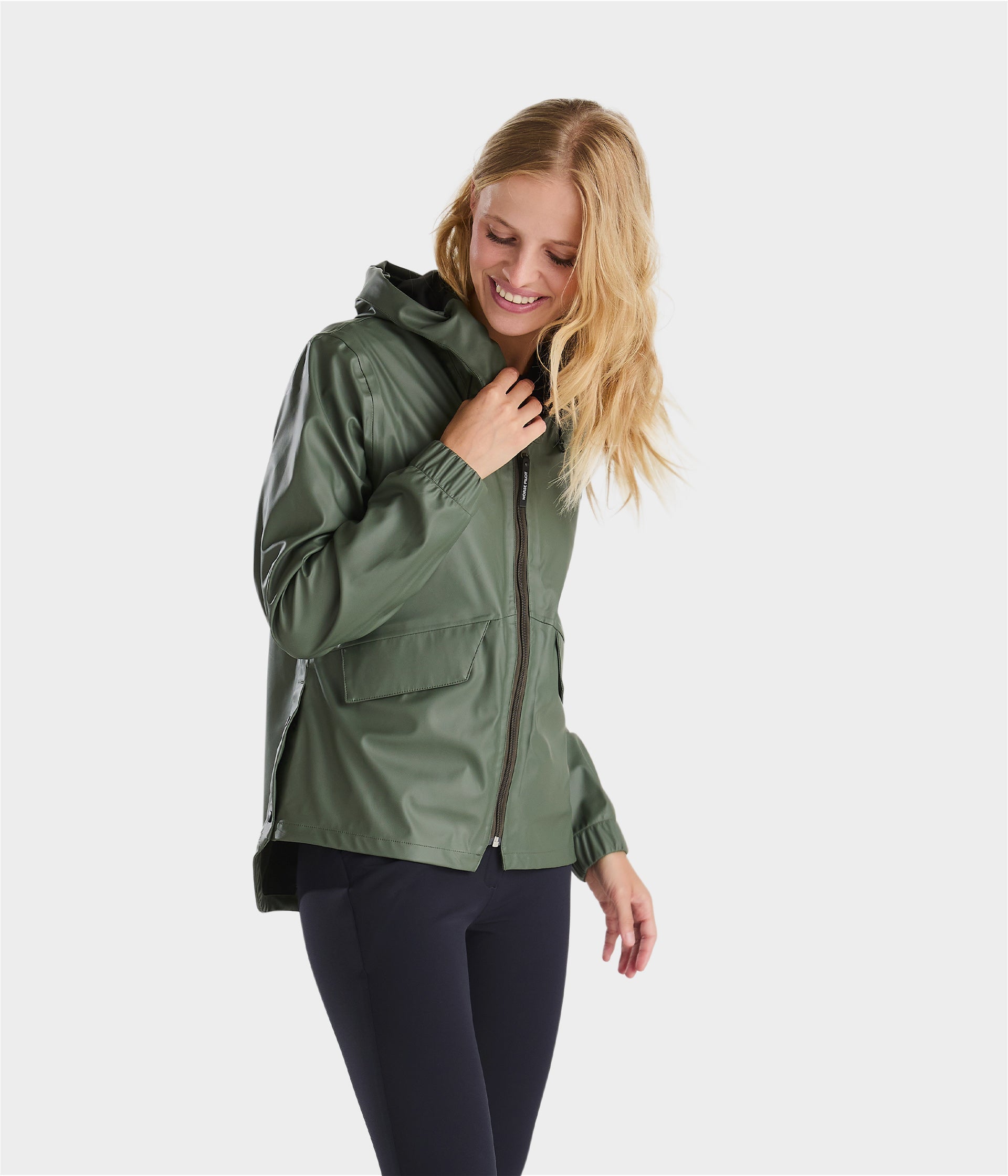 Horse Pilot Raintech Jacket Women - Forest Night