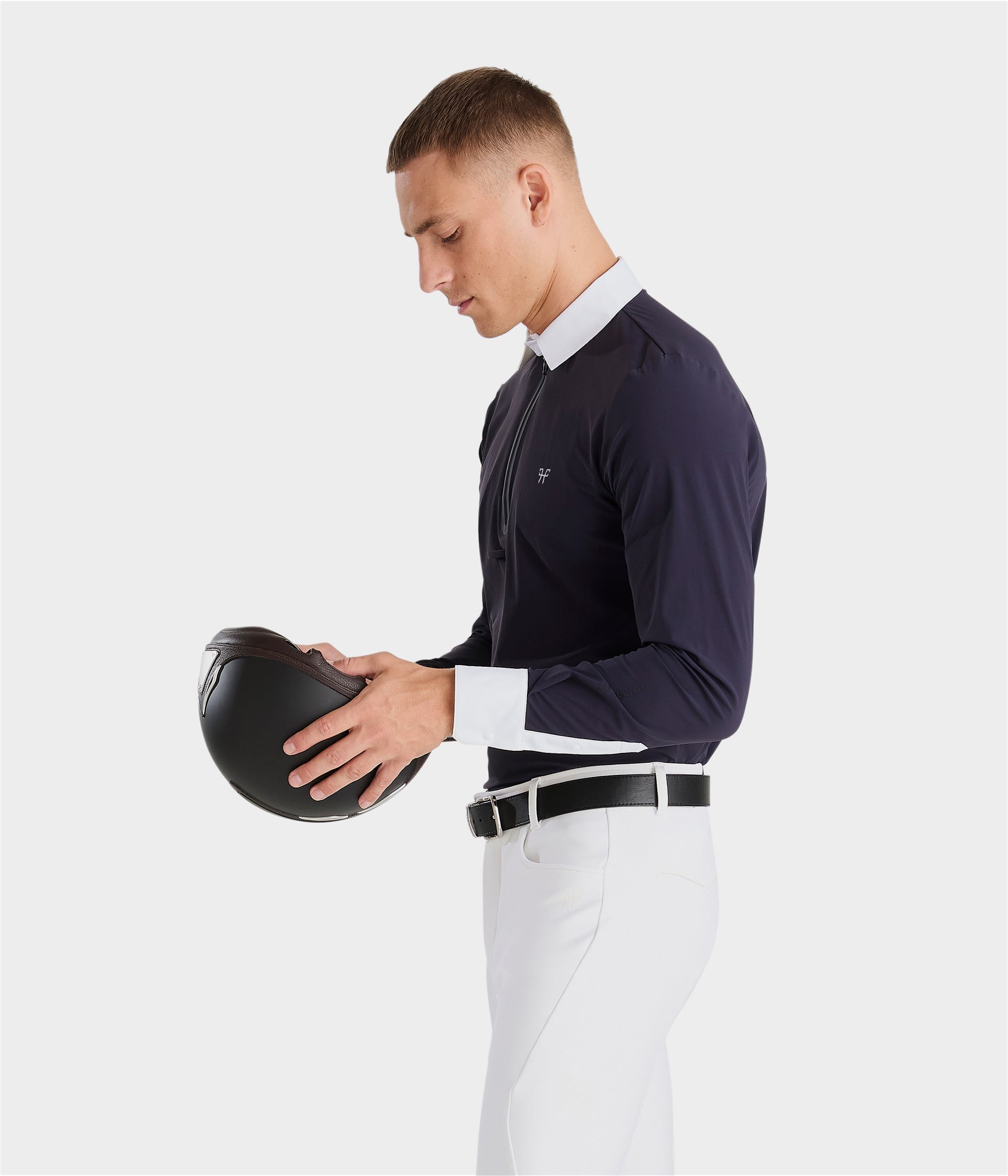 Horse Pilot Aeris Competition Polo SS Men - White