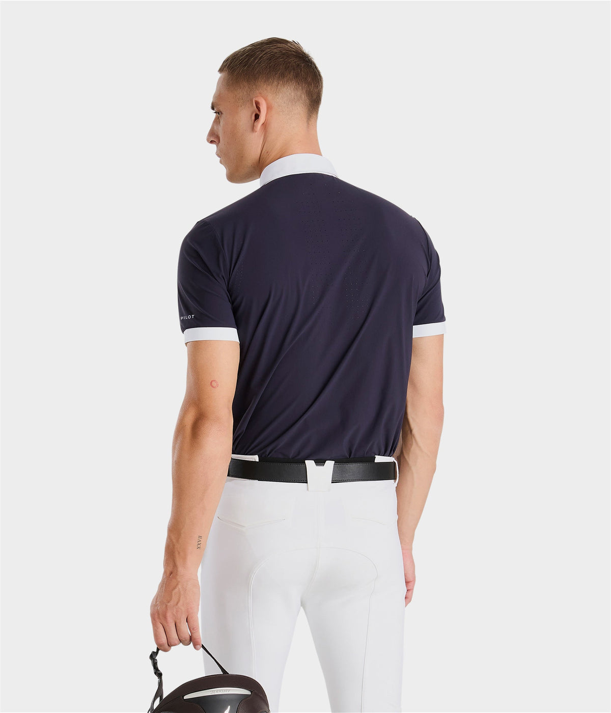 Horse Pilot Aeris Competition Polo SS Men - White