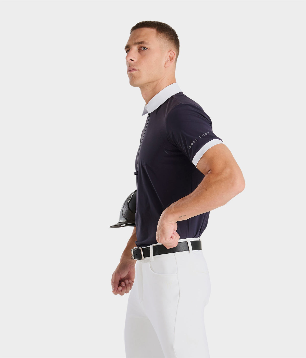 Horse Pilot Aeris Competition Polo SS Men - White