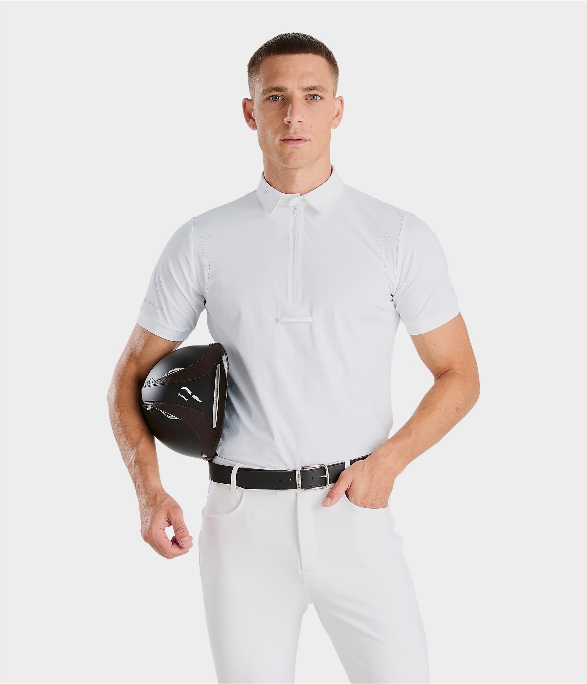 HORSE PILOT Aeris competition Polo SS Men - White