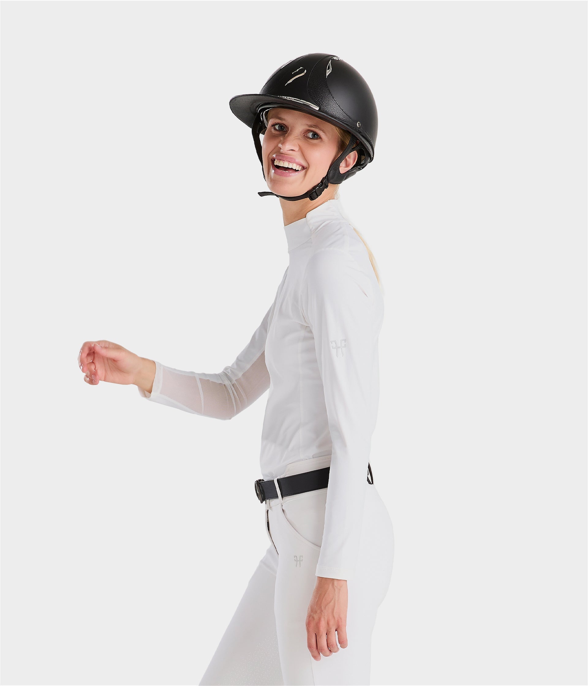 HORSE PILOT Flow Women Competition Shirt LS - White