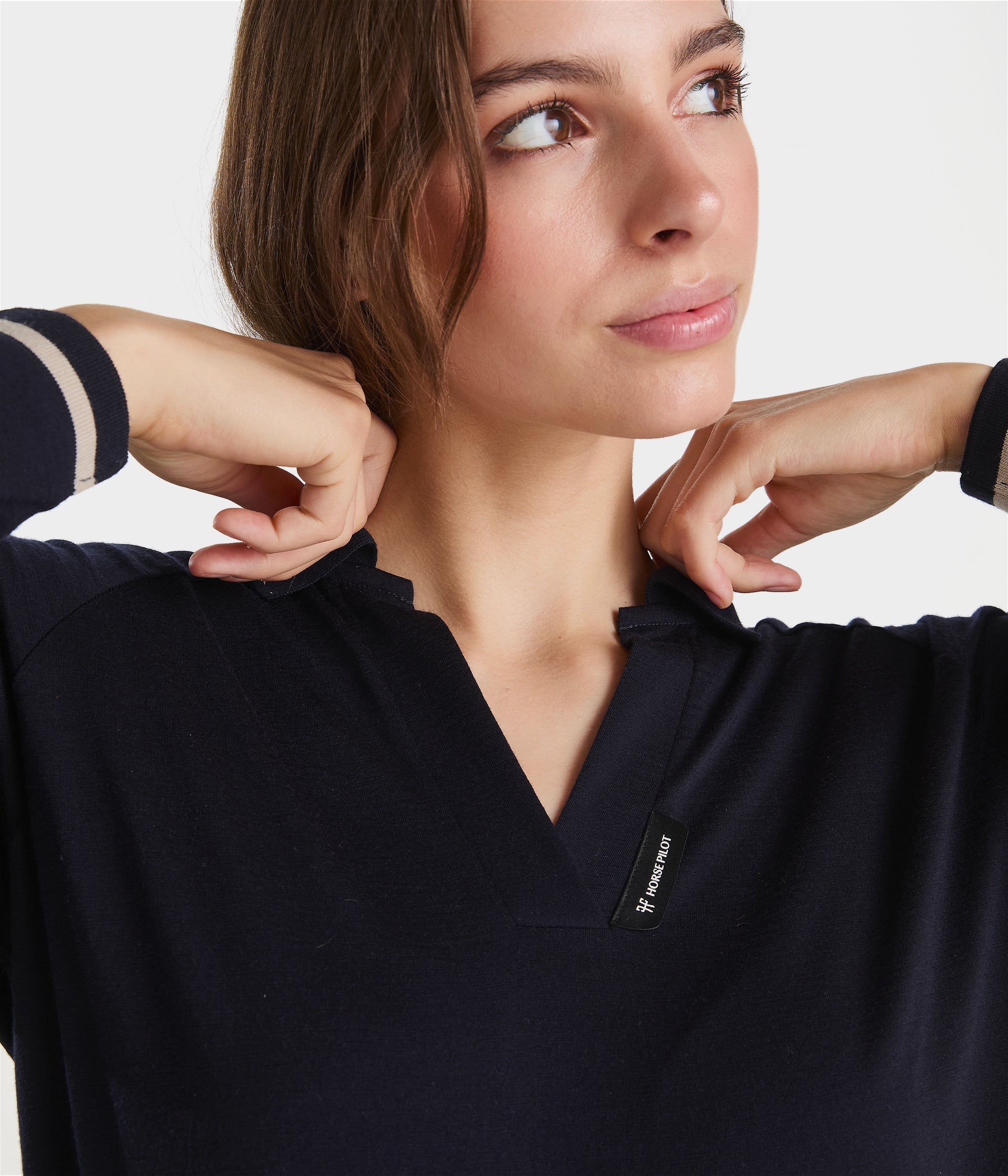 HORSE PILOT Merinos Polo Women - Dark Night