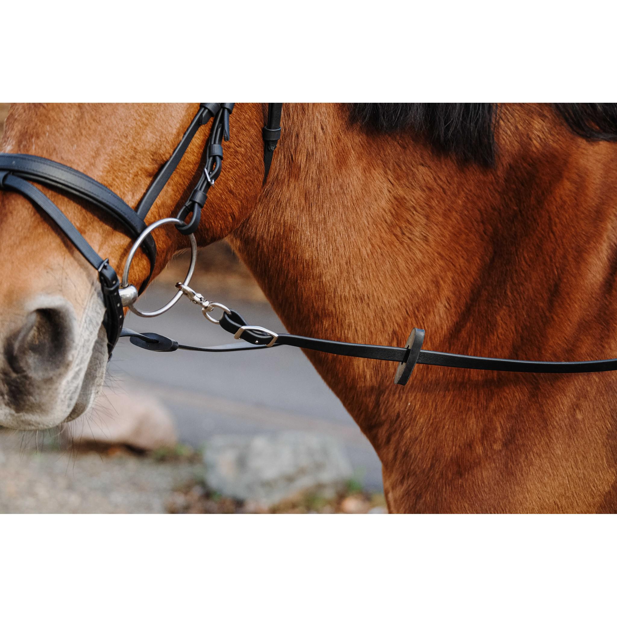 Norton PVC rubber reins Black 305042302