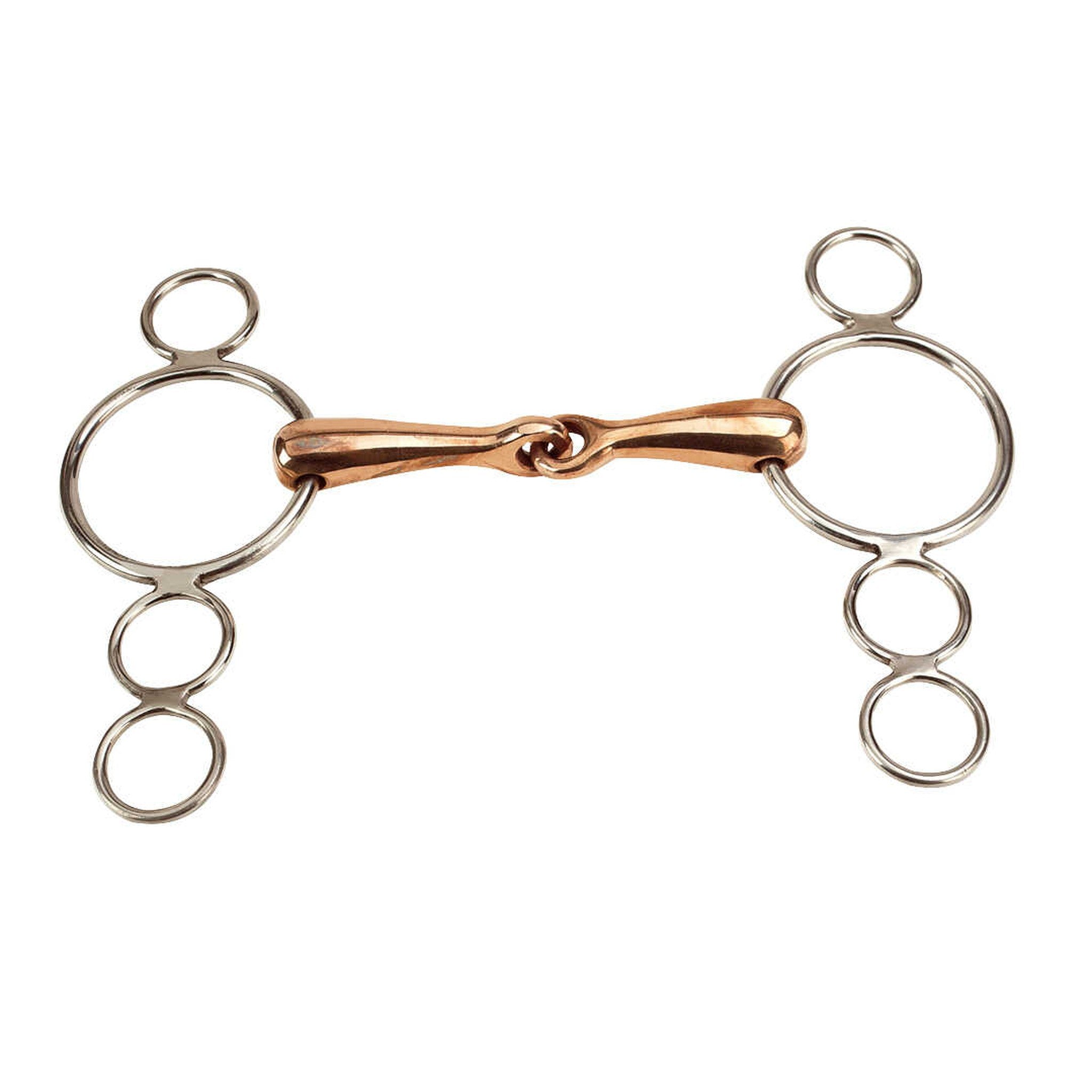 Feeling Copper Continental Gag Bit 4-Ring Cheeks 600311135
