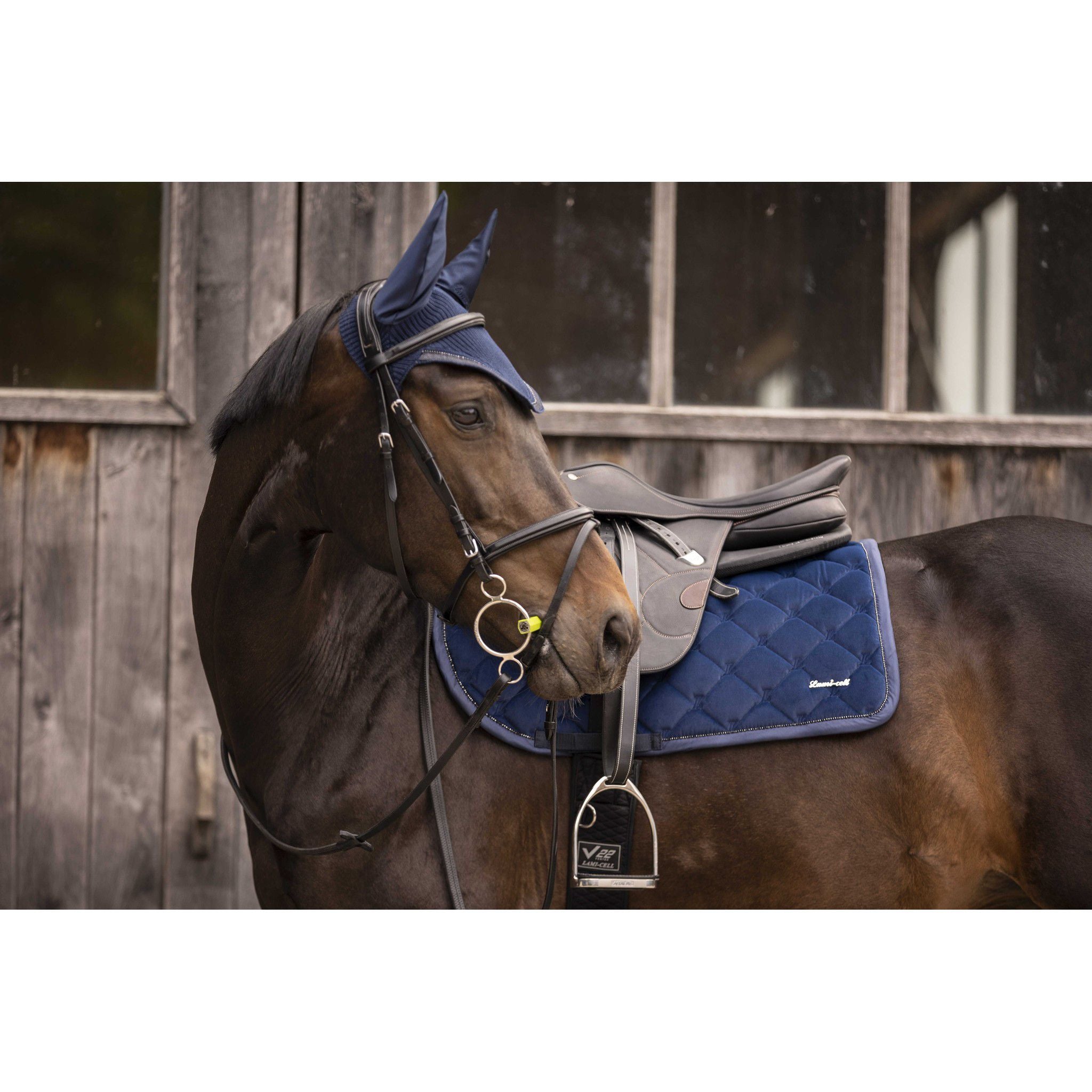 Lami-Cell Galaxy Velvet Saddle Pad - All purpose Navy blue 220033307