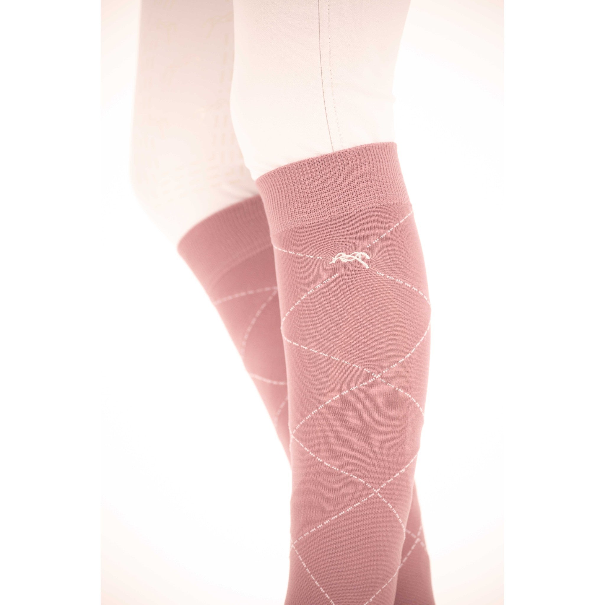 Pénélope Luxe Stripes & Cross socks - Ladies Pink 986803161