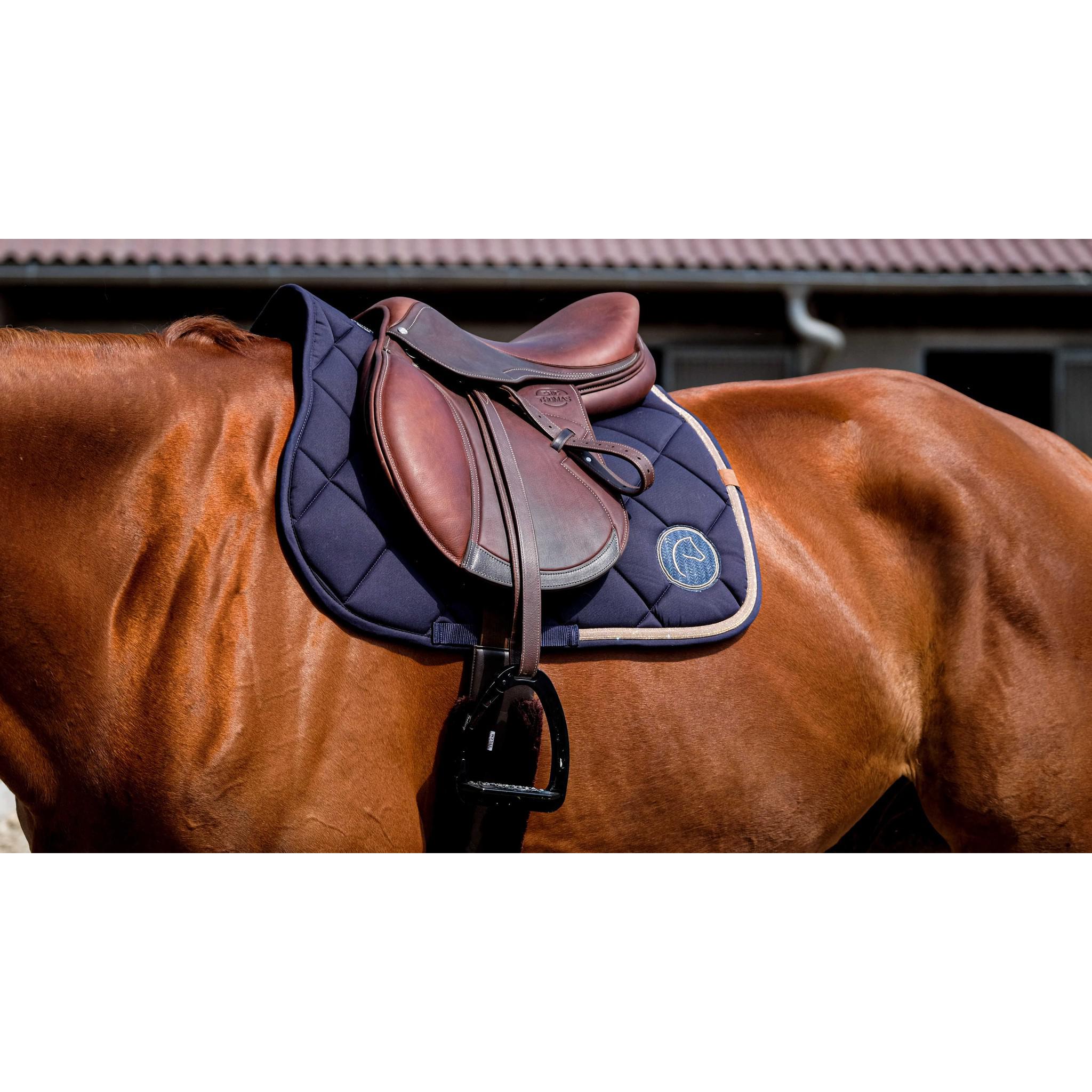 EQUITHÈME Badge 2.0 Saddle Pad - All purpose Navy blue 204783007