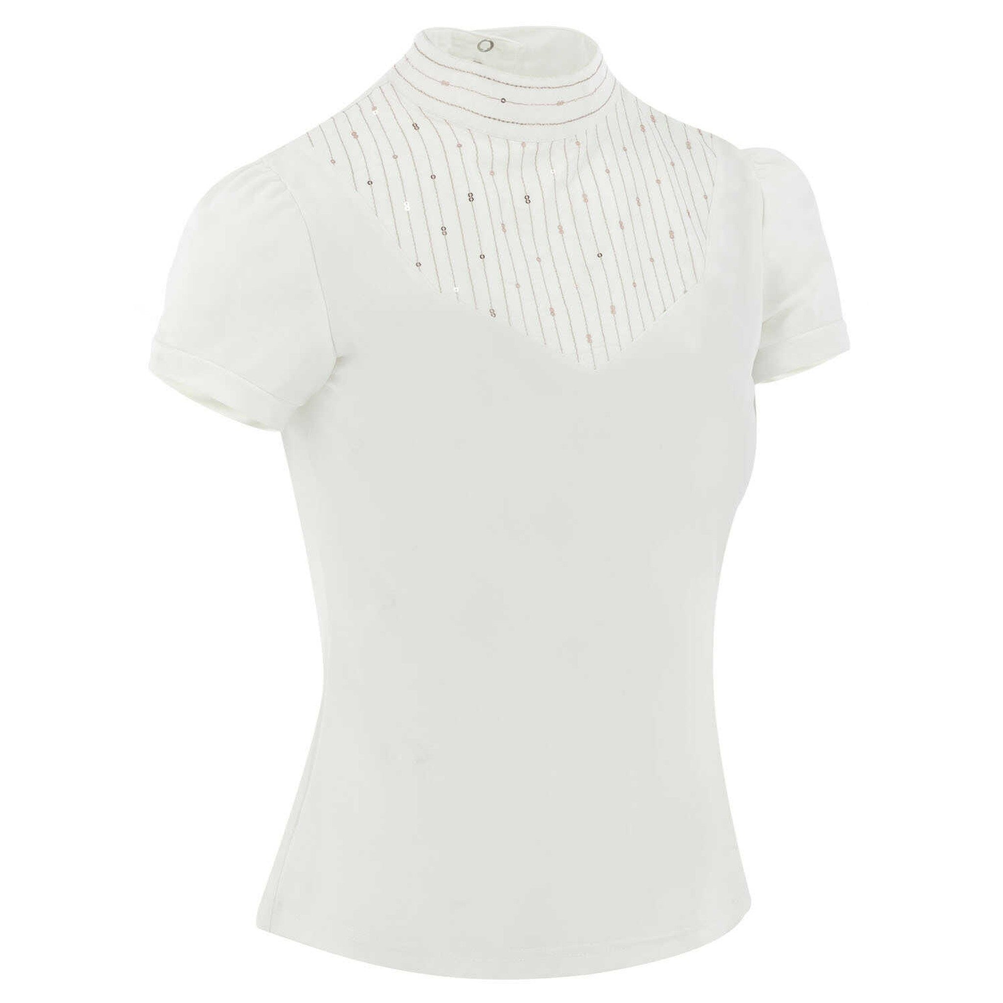 EQUITHÈME Vilamoura Show Polo Shirt - Women - White - 962076015_packshot_3
