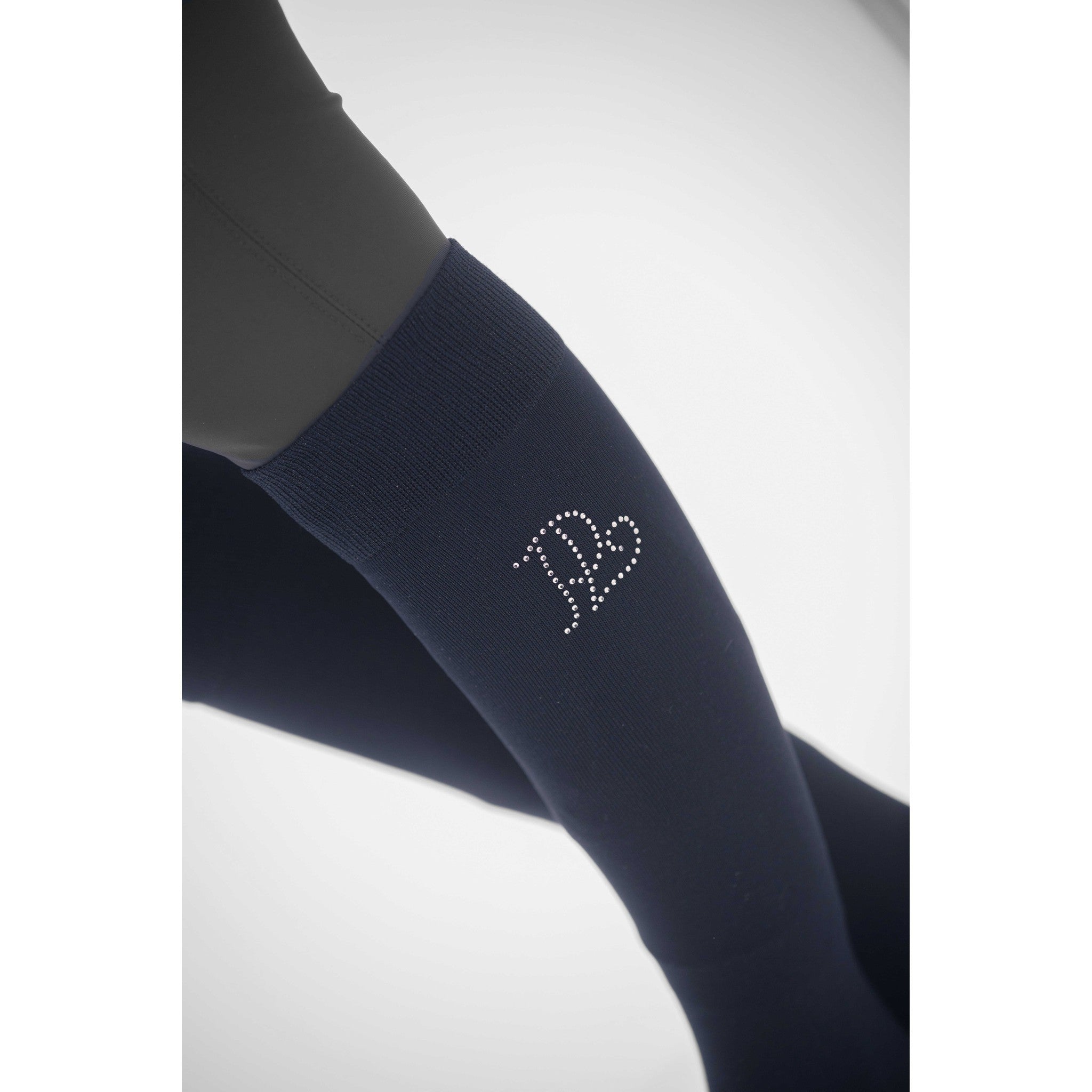 PENELOPE Luxe Strass Riding Socks Navy/silver 986804072