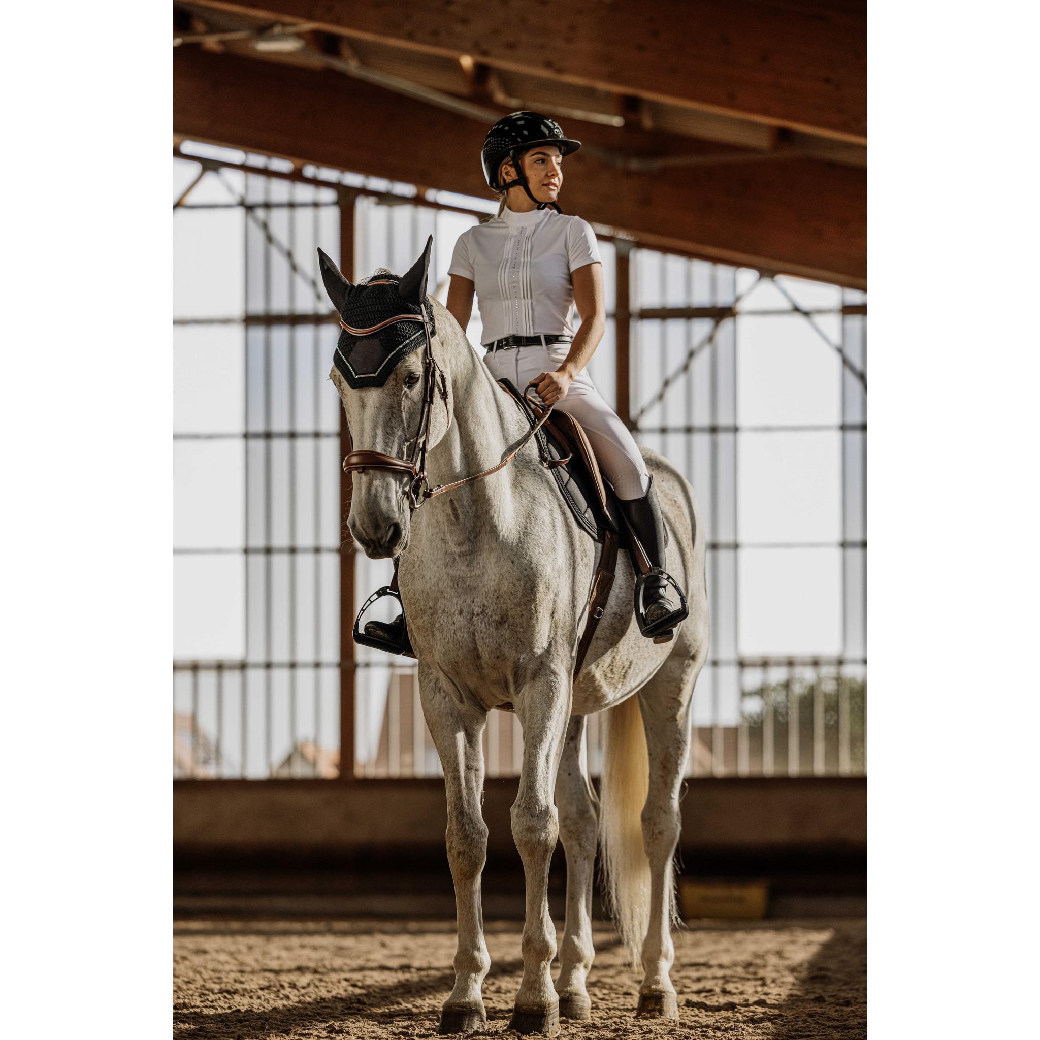 EQUITHÈME Dorla Show Polo Shirt - Ladies White 962106012