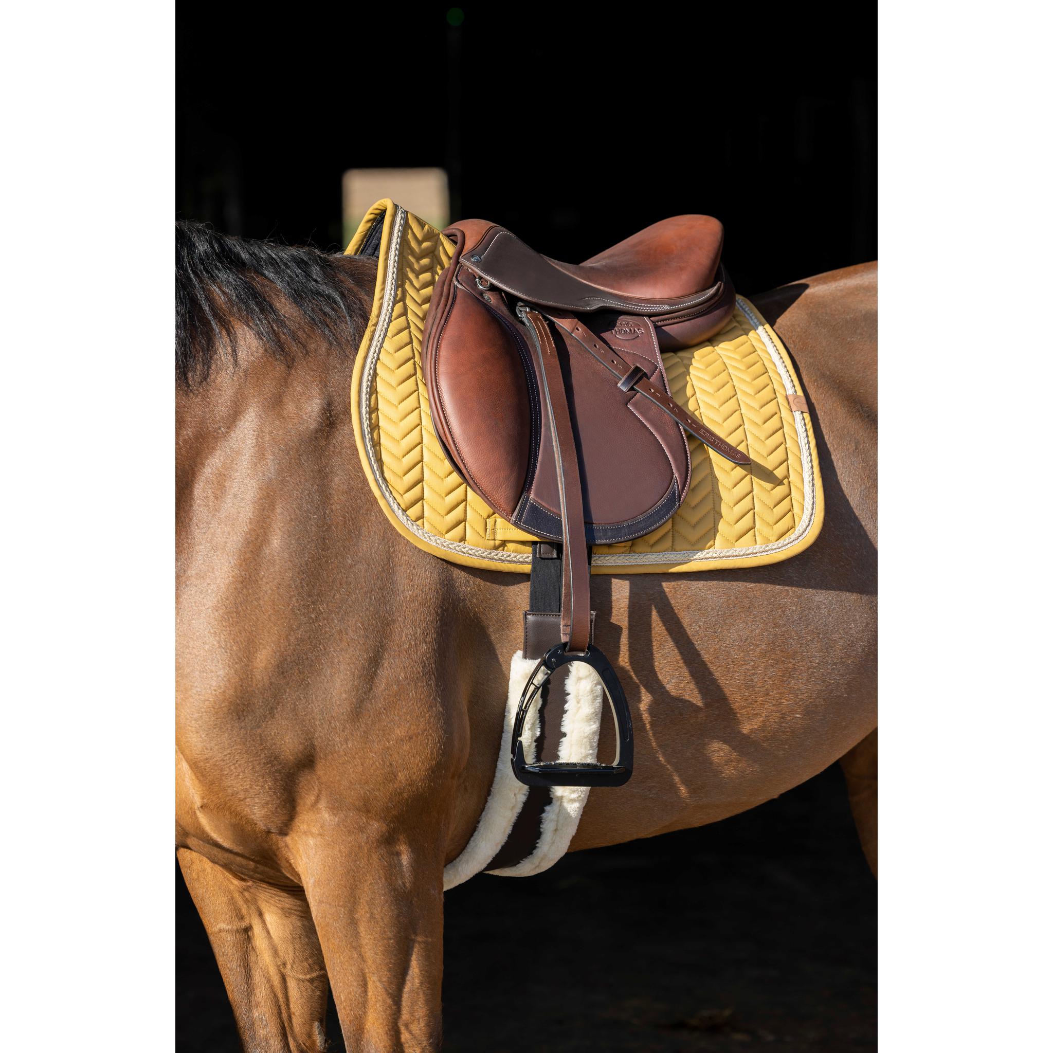 EQUITHÈME Softy All-Purpose Saddle Pad Yellow - 204763026_ambi_1