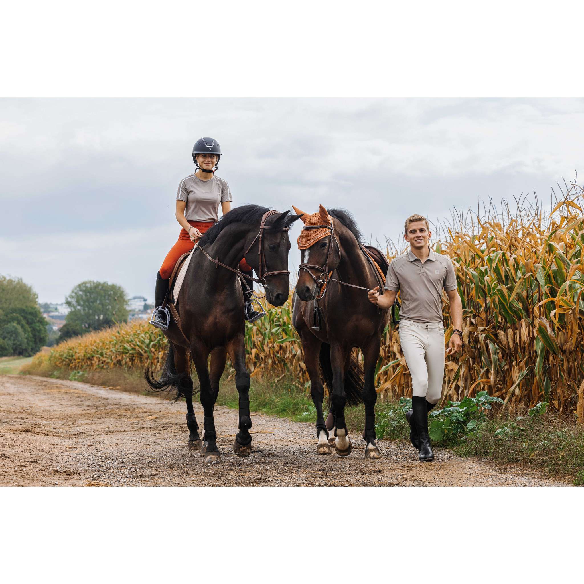 EQUITHÈME Eric Polo Shirt - Men Taupe 962088273