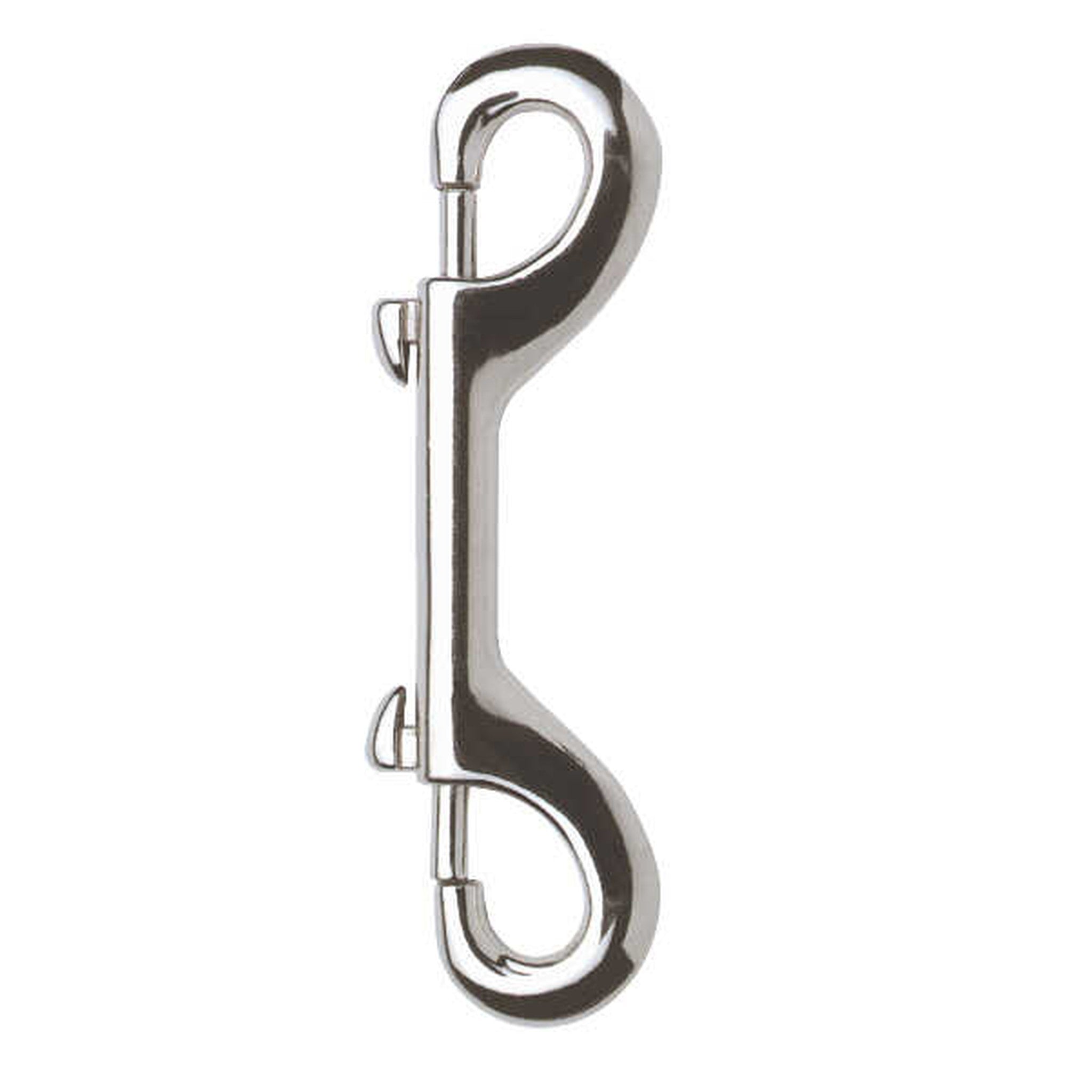 Feeling Double eye snap hook Nickel plated metallic 702490012