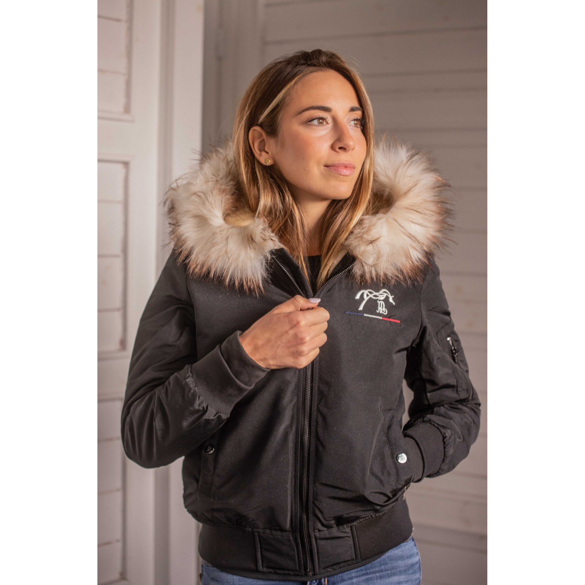 Pénélope Lyon Bombers Jacket - Ladies Black glitter 978800201