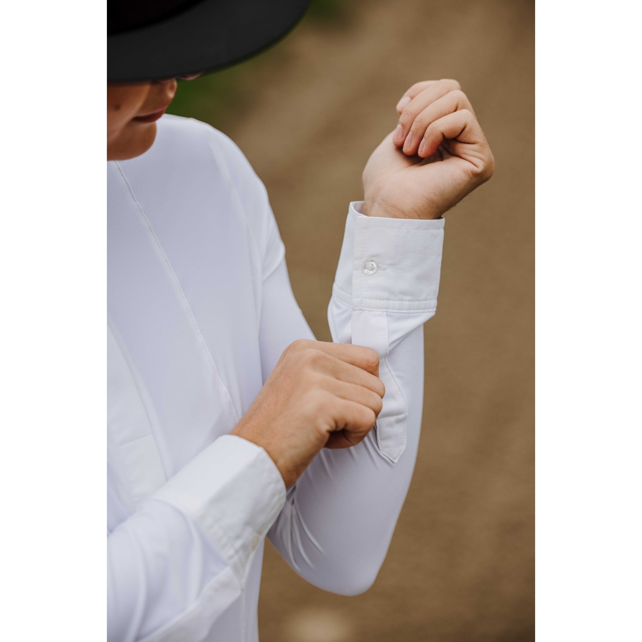 EQUITHÈME Julie Show Shirt - Ladies White 962124011