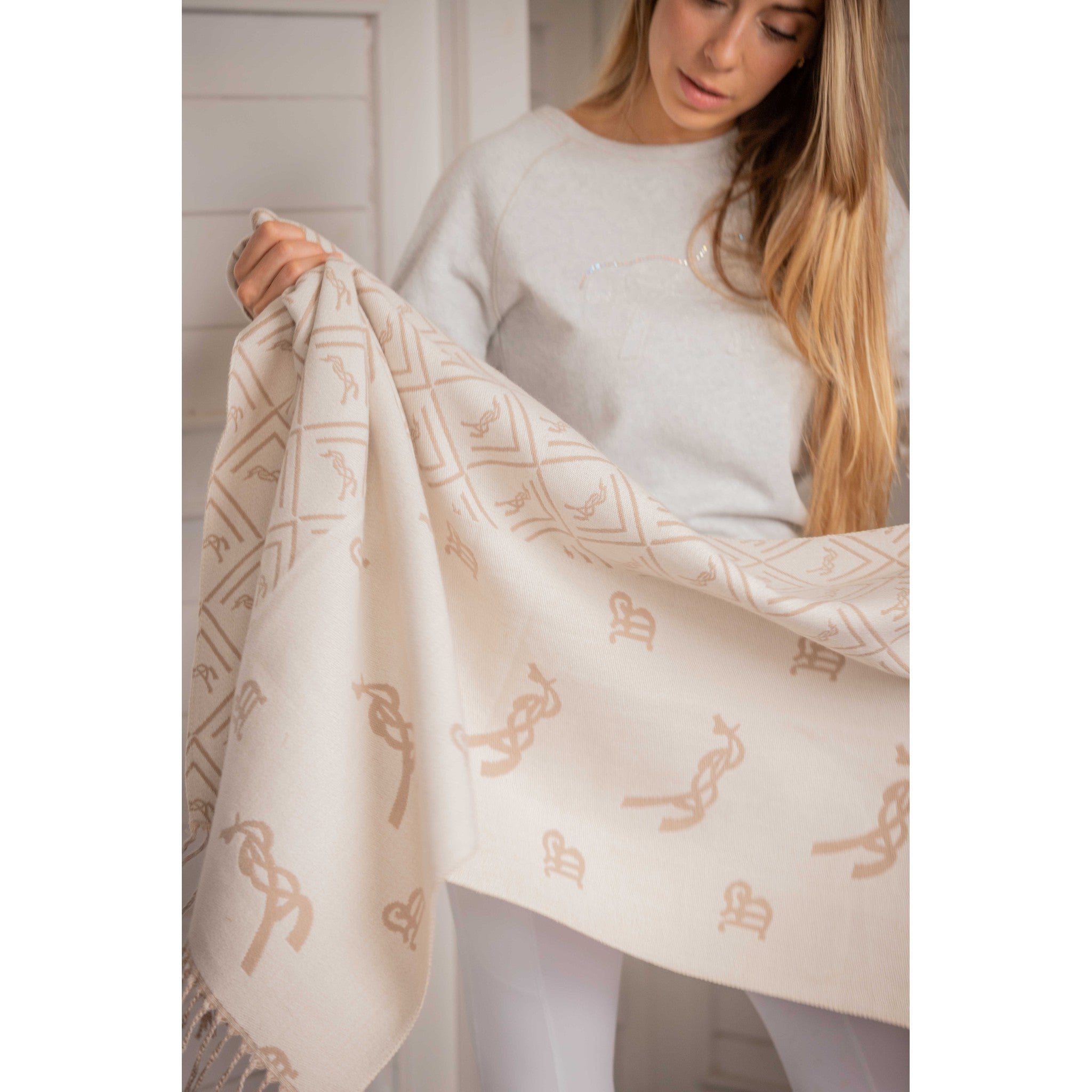 Pénélope Lana Scarf Beige /ecru 985855005