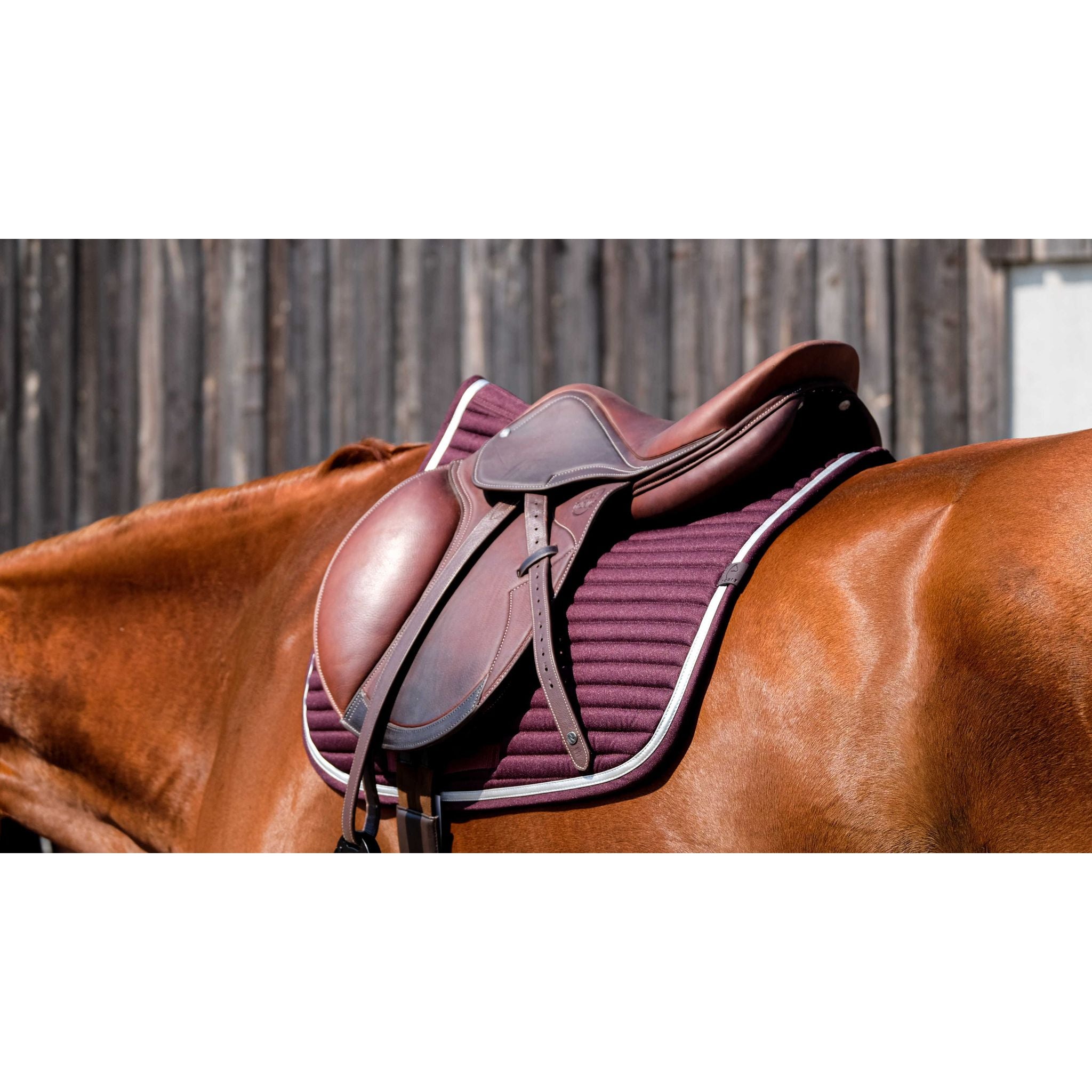 EQUITHÈME Spring All-Purpose Saddle Pad - Burgundy - 204781033_ambi_3