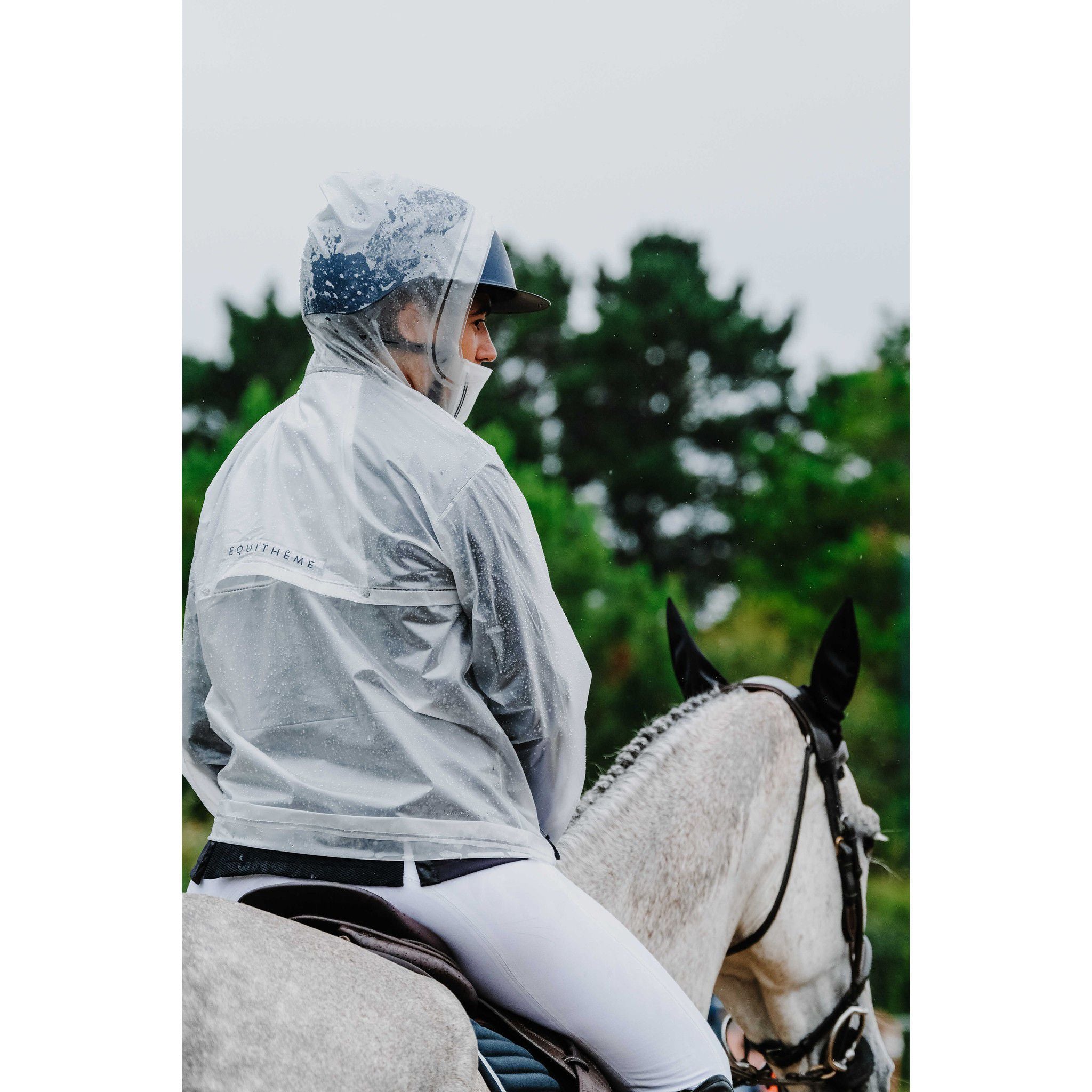 EQUITHÈME Saigon Raincoat - Adult Transparent 965031002