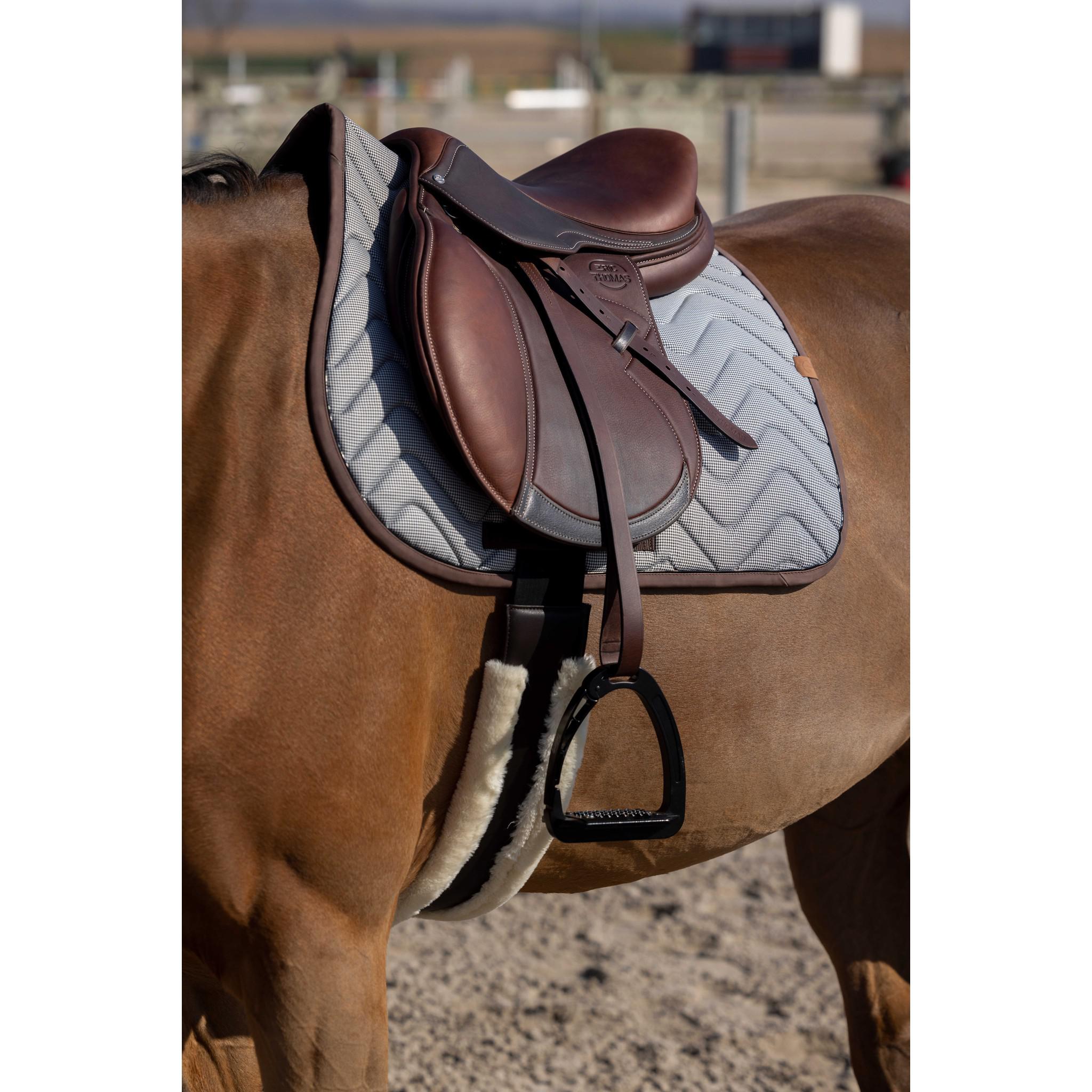 EQUITHÈME Tweedytan Saddle pad - All purpose White 204760001