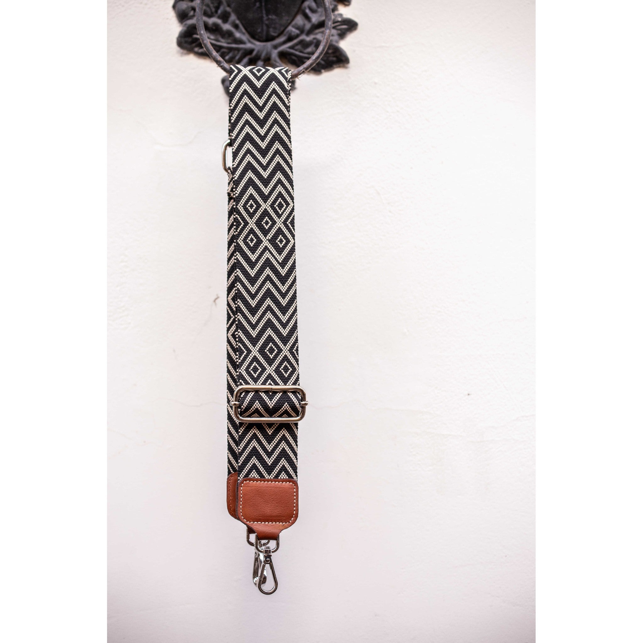 Pénélope Chevron Shoulder strap Black/ecru 936014002