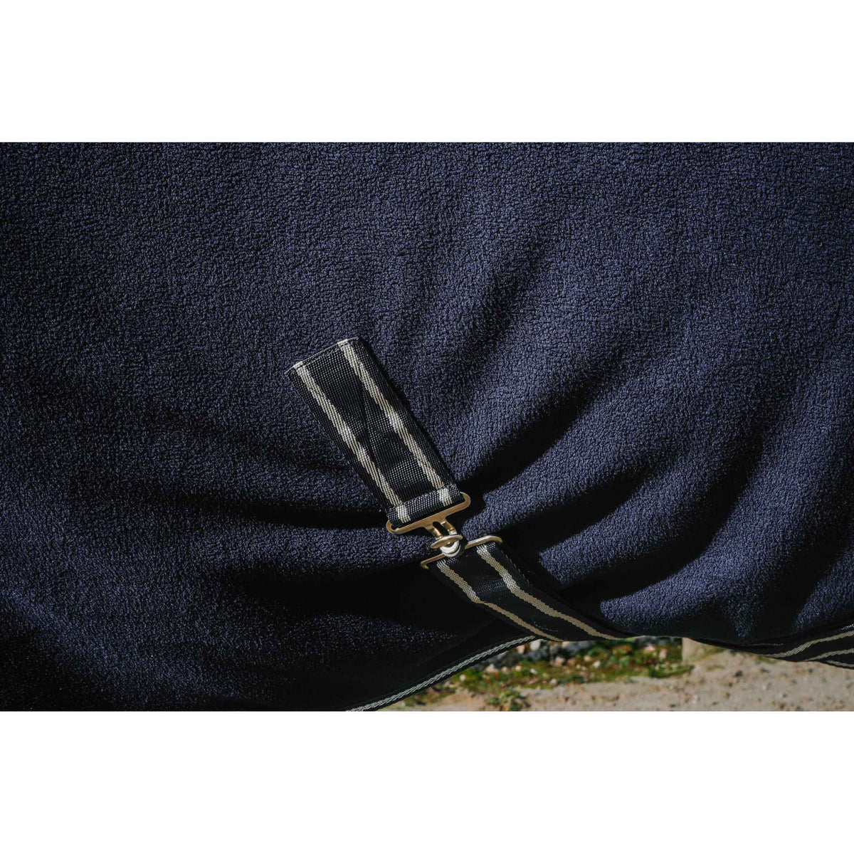 EQUITHÈME Glitter Fleece Sheet - Navy blue - 400087766_ambi_2