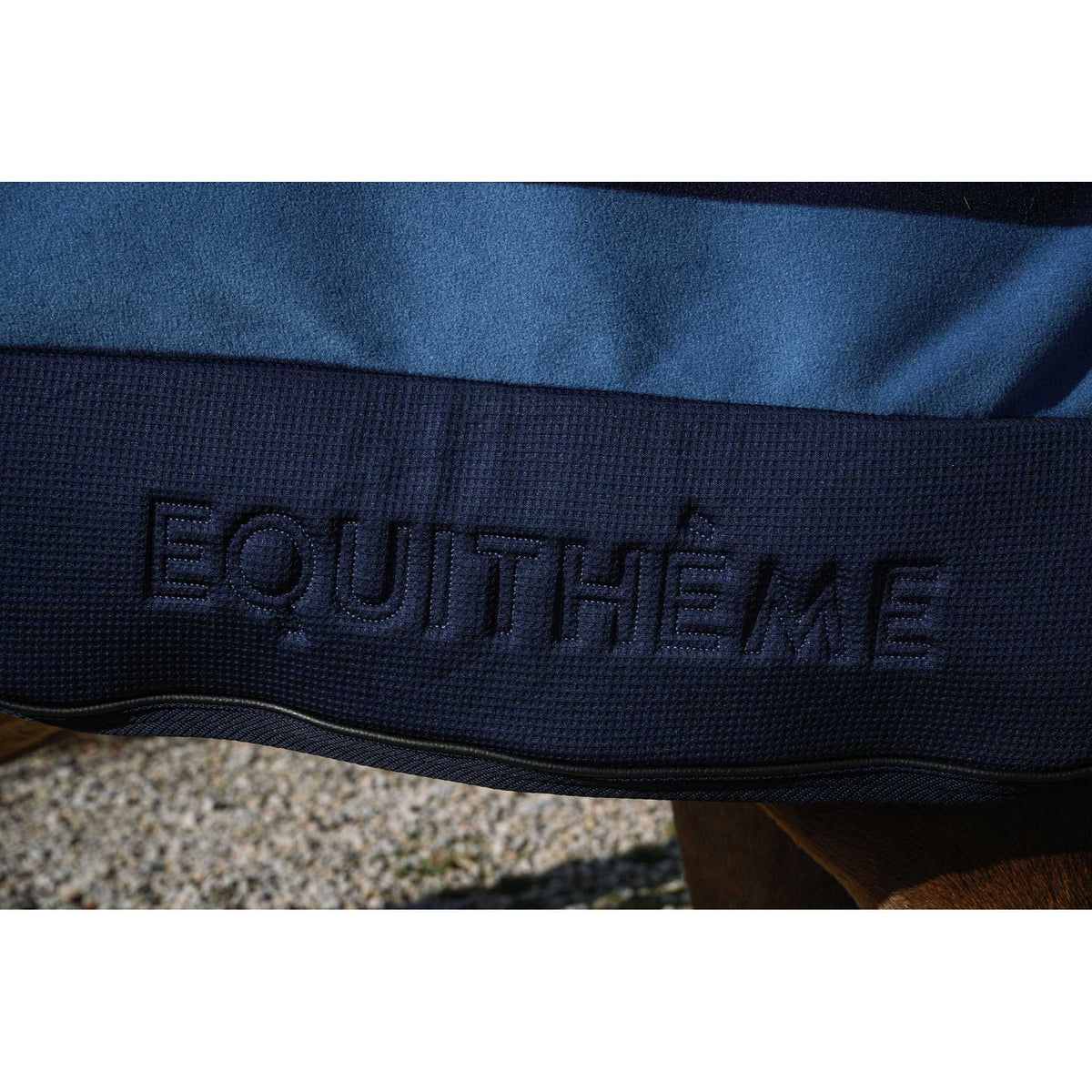 EQUITHÈME EK-Confortech Fleece Quarter Sheet - Navy blue - 400211740_ambi_2