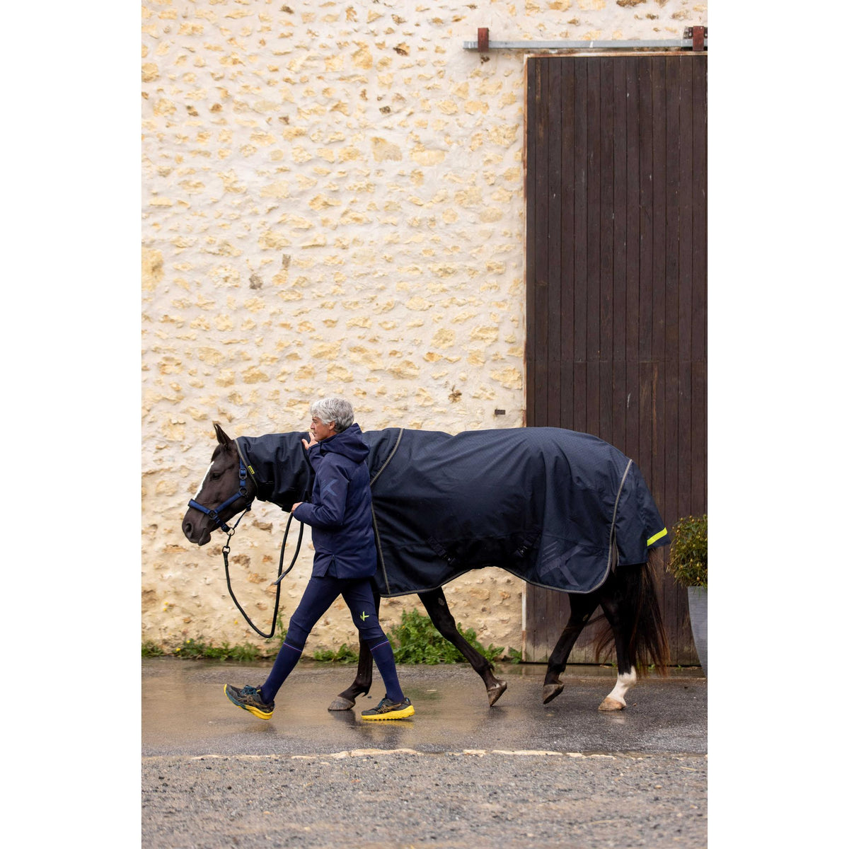 K by EQUITHÈME K-Embrun Blanket - Standard - Navy blue - 400605763_ambi_3