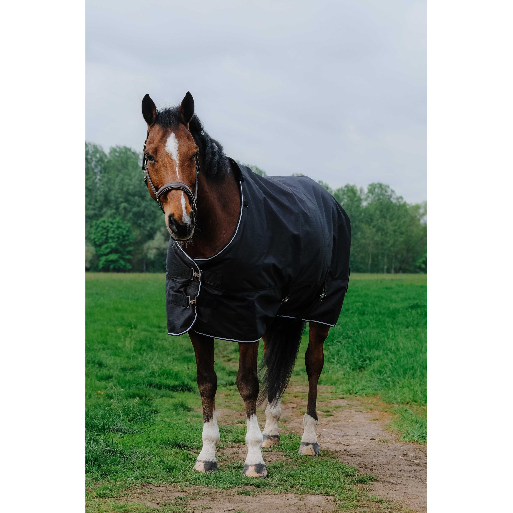 EQUITHÈME Tyrex 600D Turnout Sheet - Standard Black 400552263