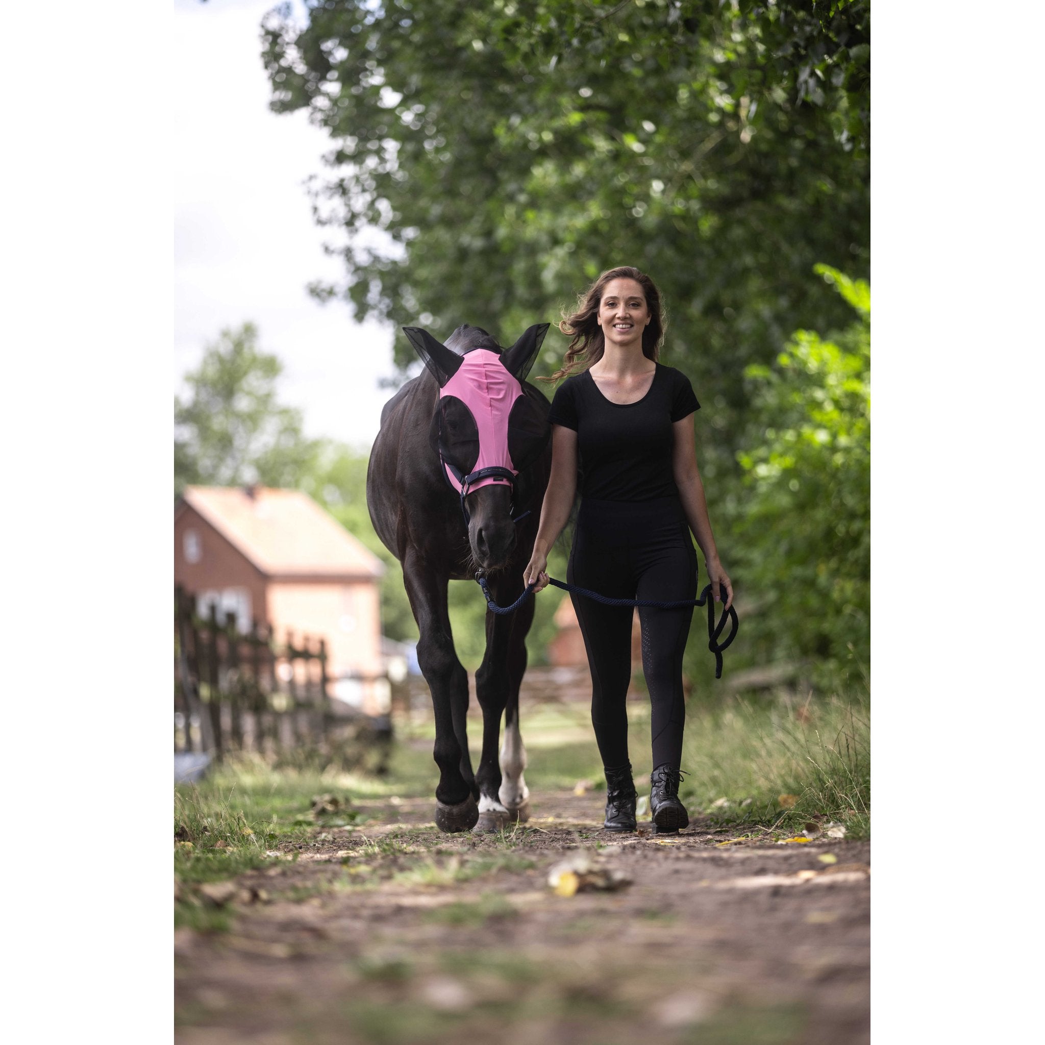 LAMI-CELL Lycra Fly Mask Pink - 306046213_ambi_1