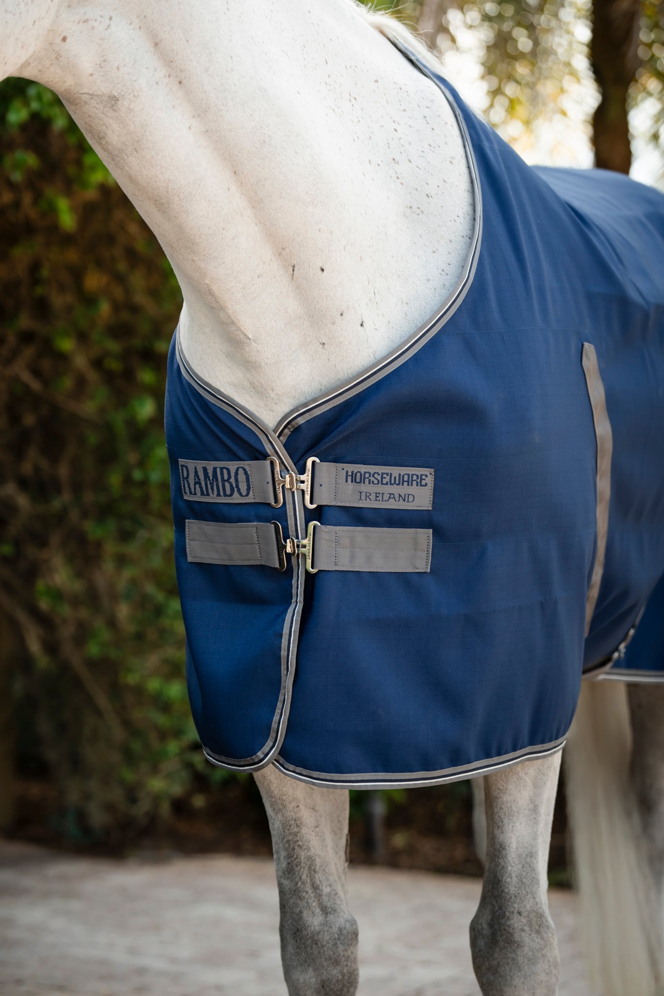 Horseware Rambo Stable sheet Navy blue/grey