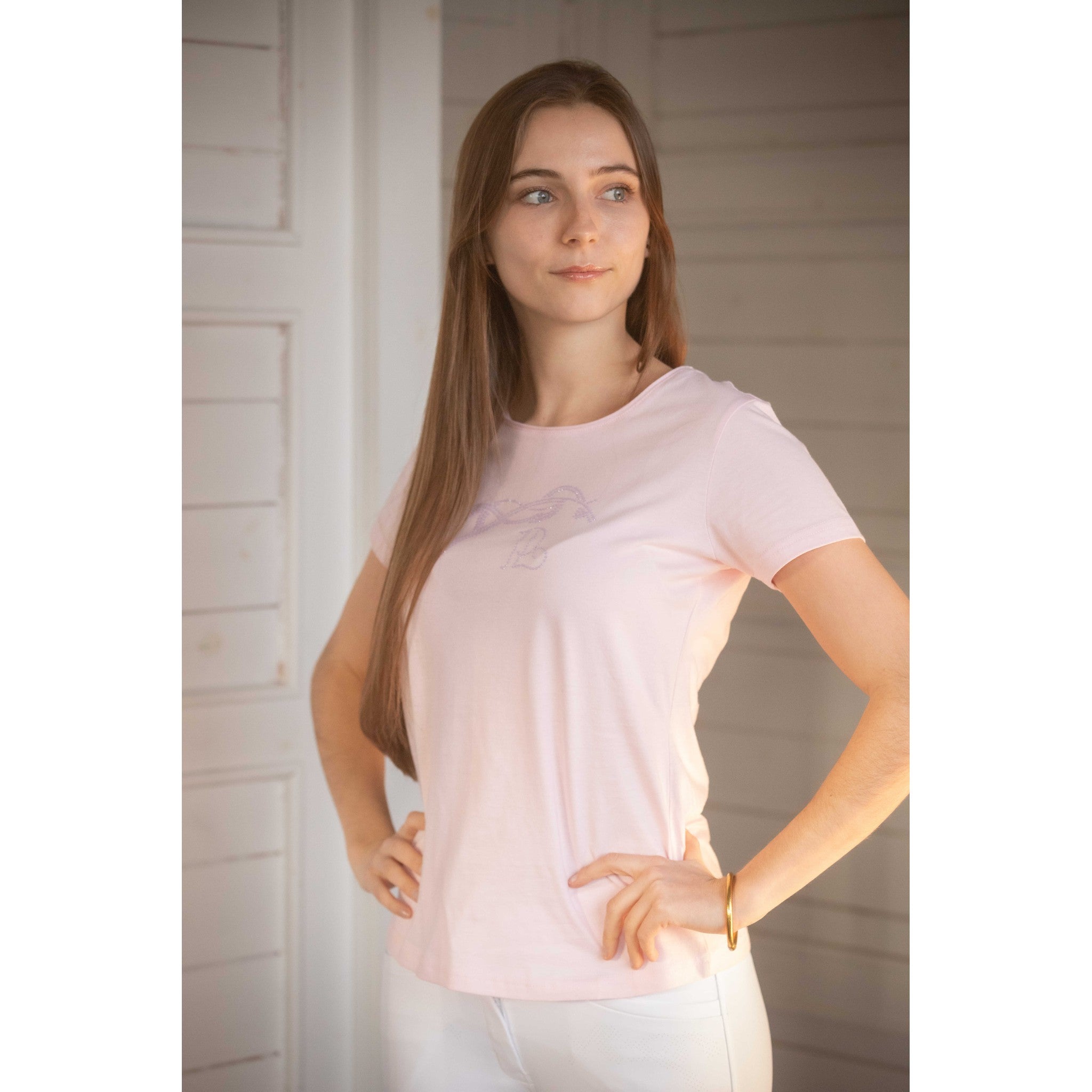 Penelope Iconic Strass T-Shirt - Women's Pink - 963417131_ambi_1