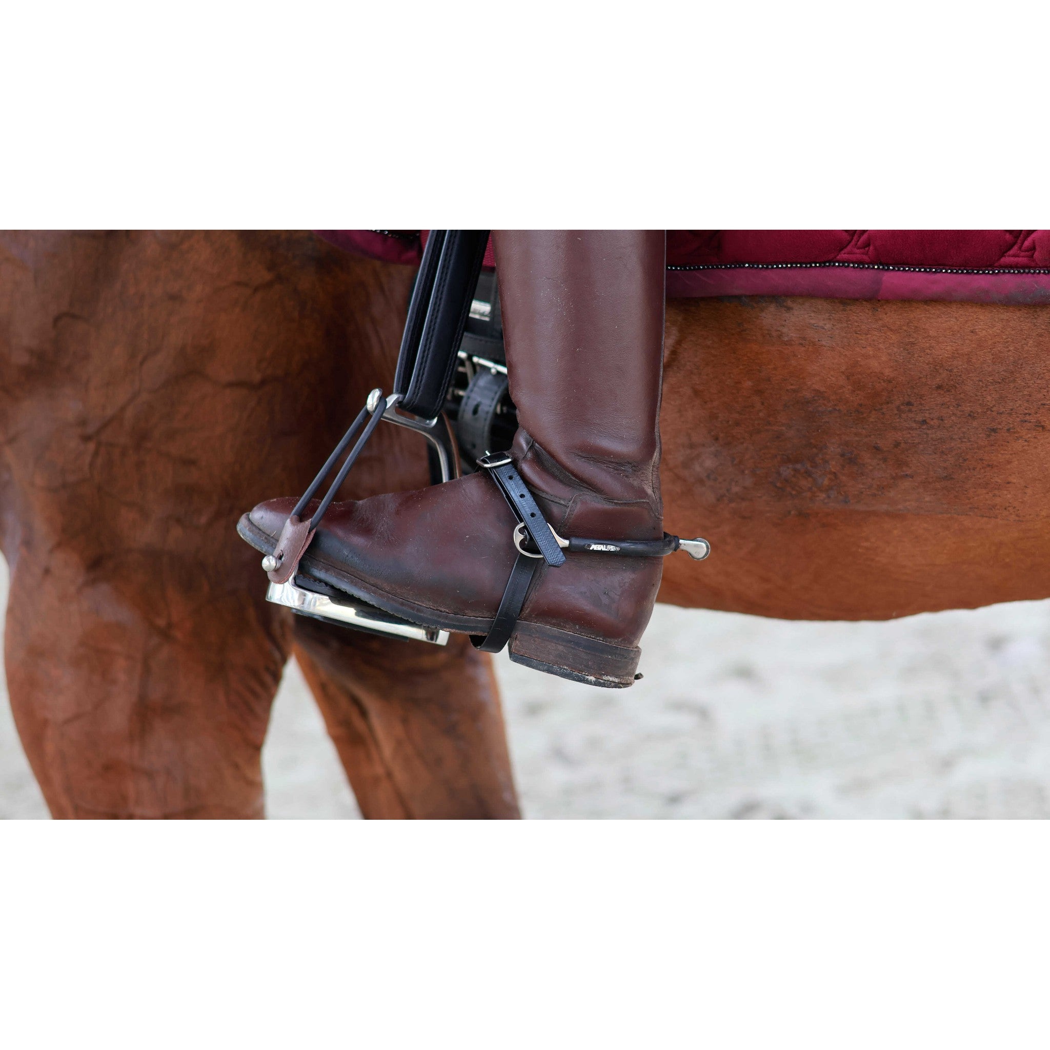 METALAB Flexicare Stirrup Leathers 45cm Black - 922079002_ambi_1