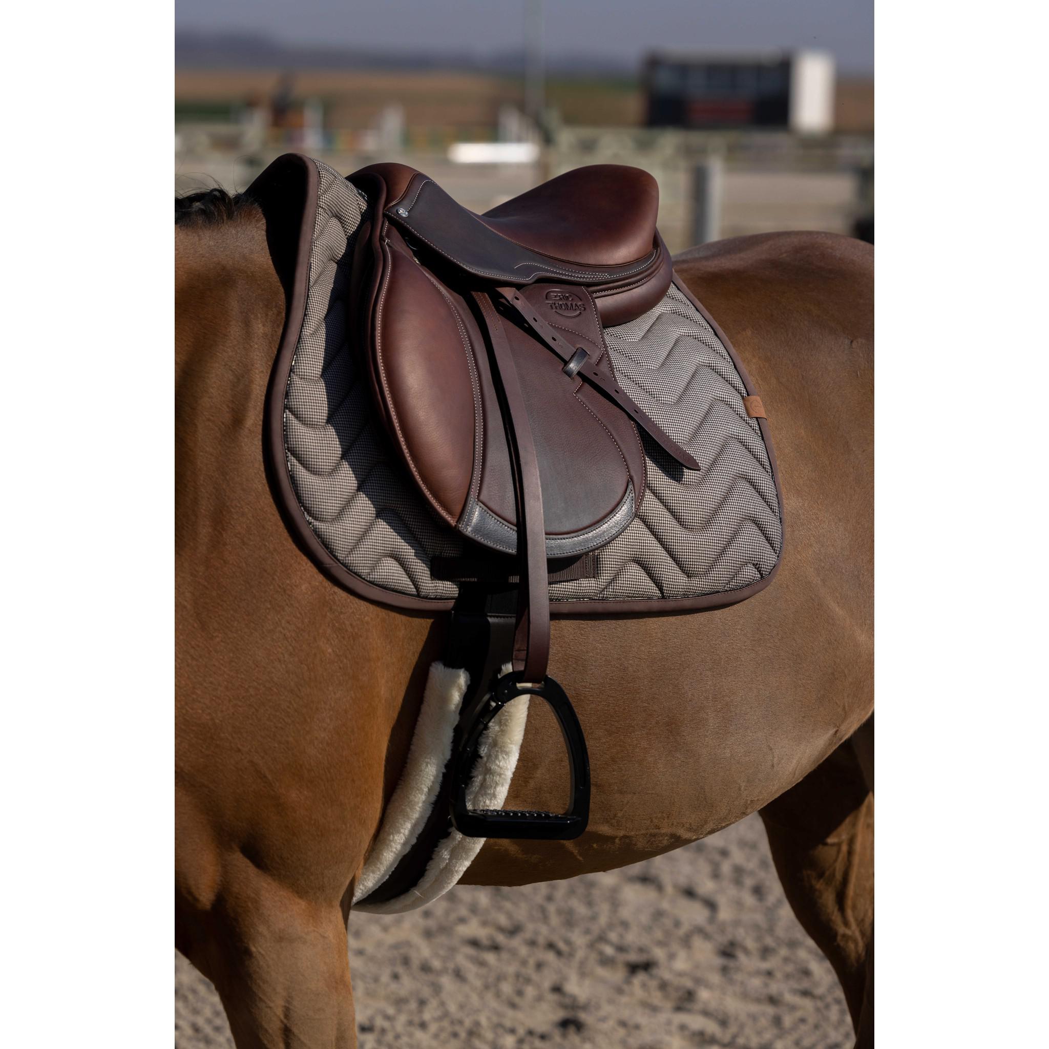 EQUITHÈME Tweedytan Saddle pad - All purpose Beige 204760005