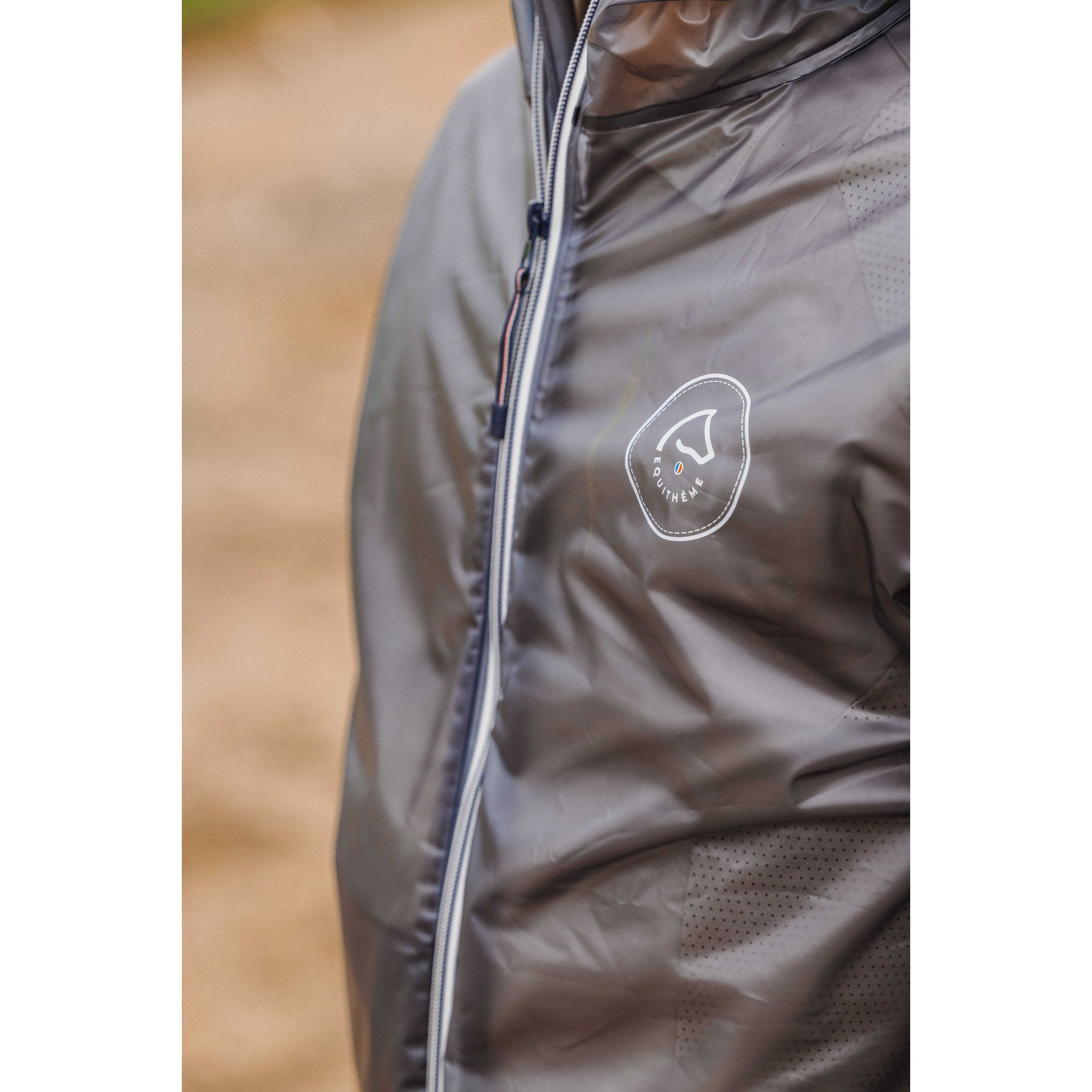 EQUITHÈME Saigon Raincoat - Adult Grey 965031103