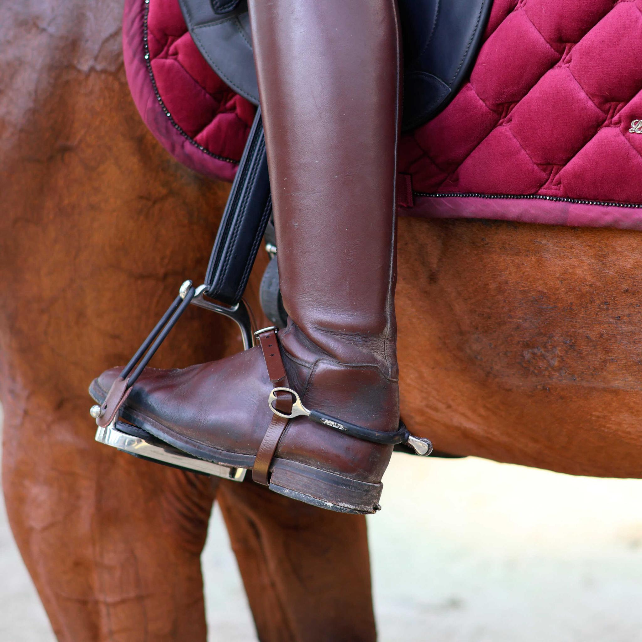 METALAB Flexicare Stirrup Leathers 45cm chestnut brown - 922079004_ambi_1