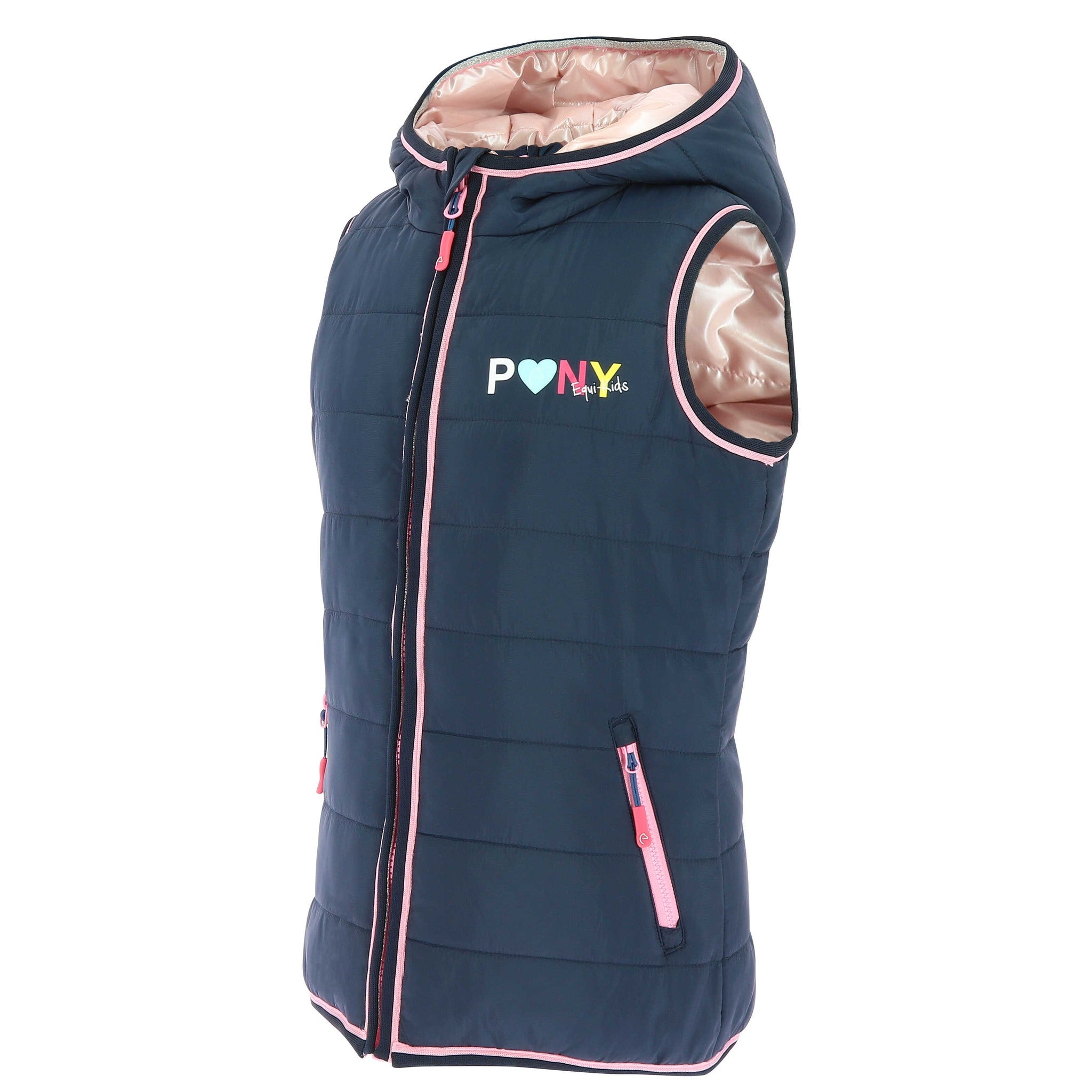 Equi-Kids Jade Vest - Kids - Navy blue/pink - 978041708_packshot_4